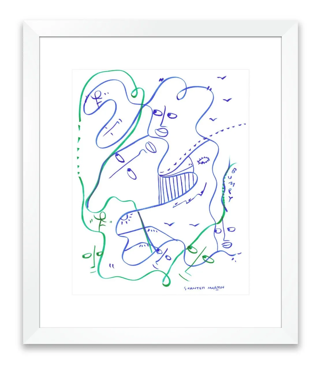 Shantell Martin - Drawings, Bumpy Ride ©, 2022