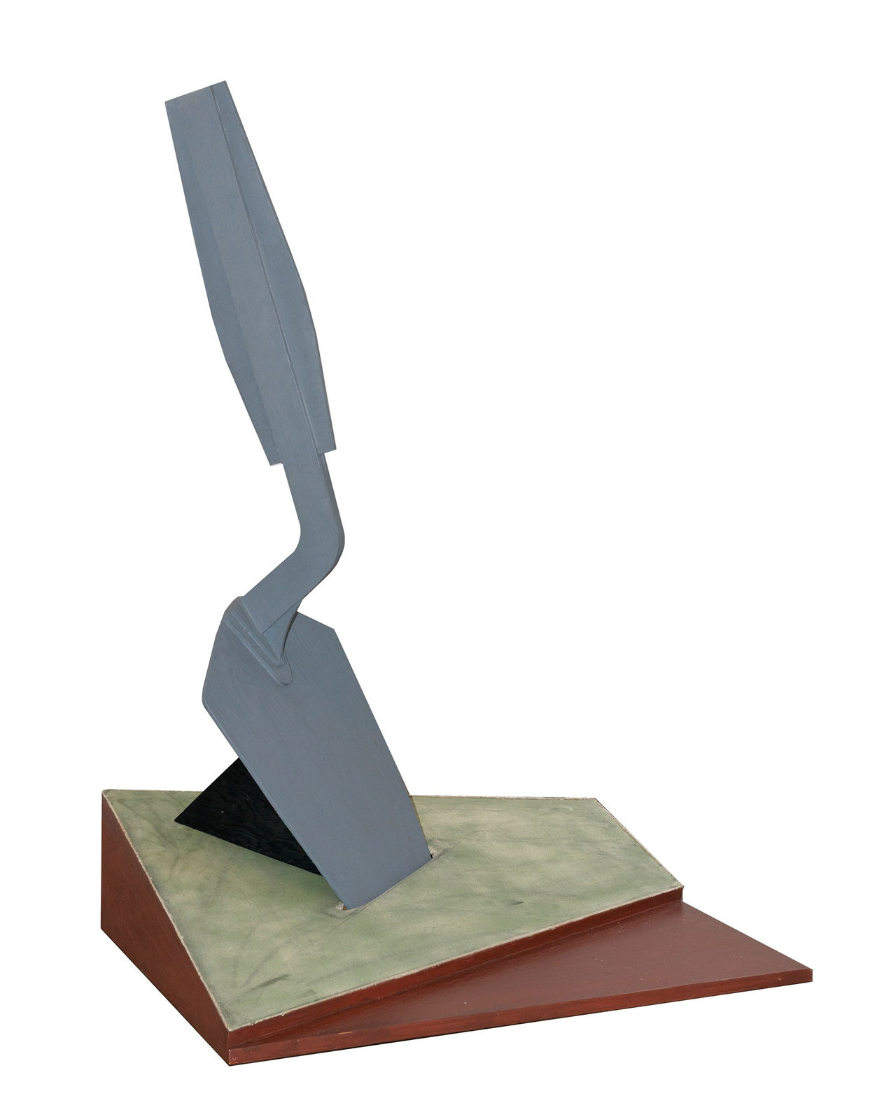 Claes Oldenburg, Sculpture in the Form of Trowel Stuck in the Ground (Model), 1969