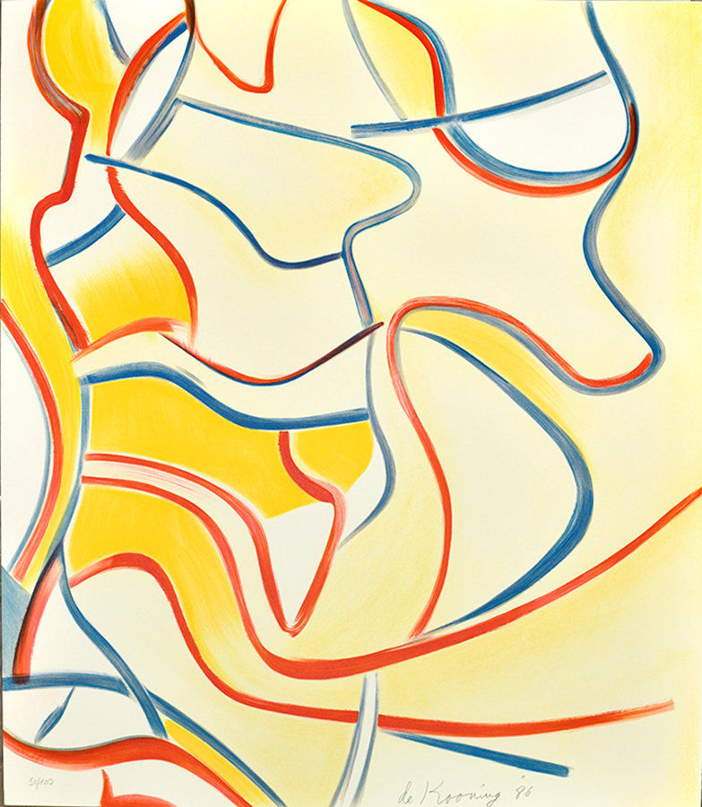 Willem DE KOONING, Quatre Lithographies, 1986