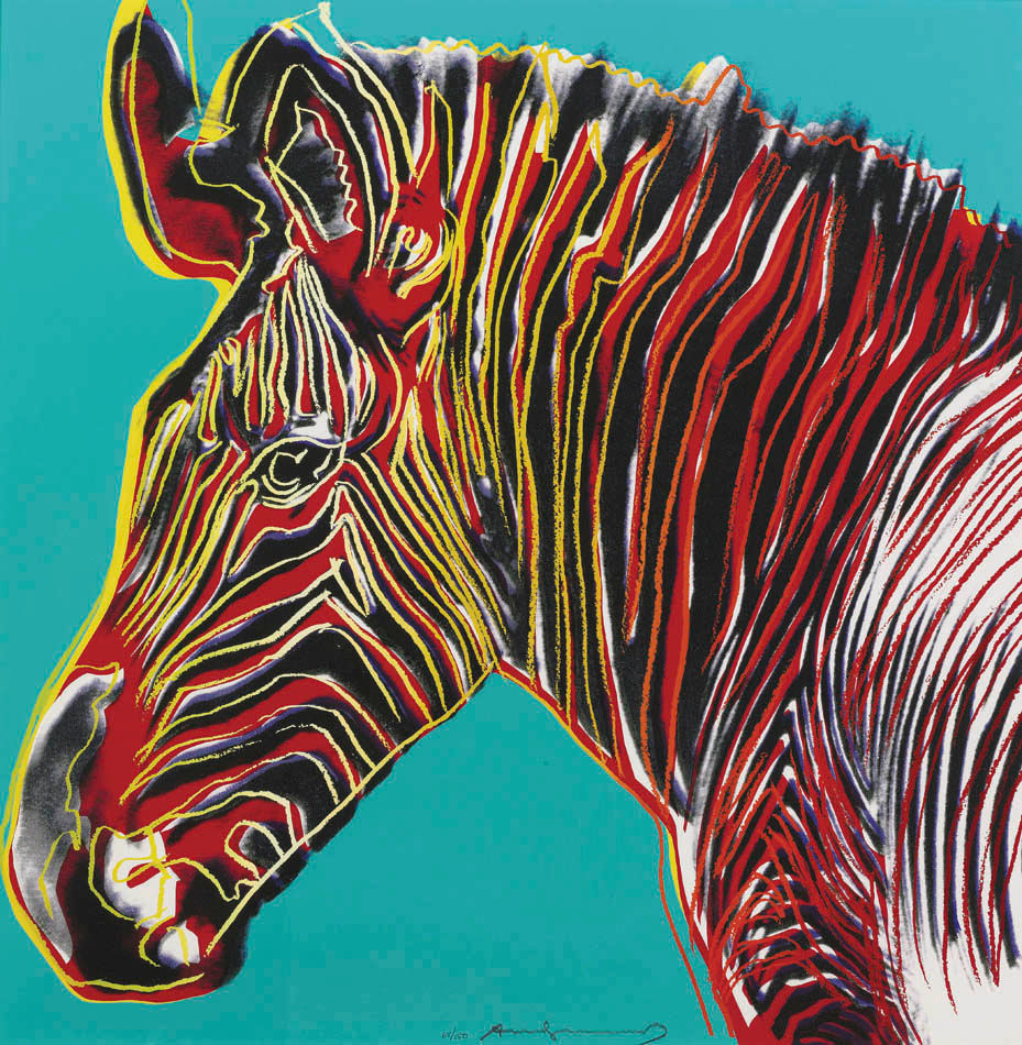 Andy Warhol, Grevy's Zebra, From Endangered Species, 1985
