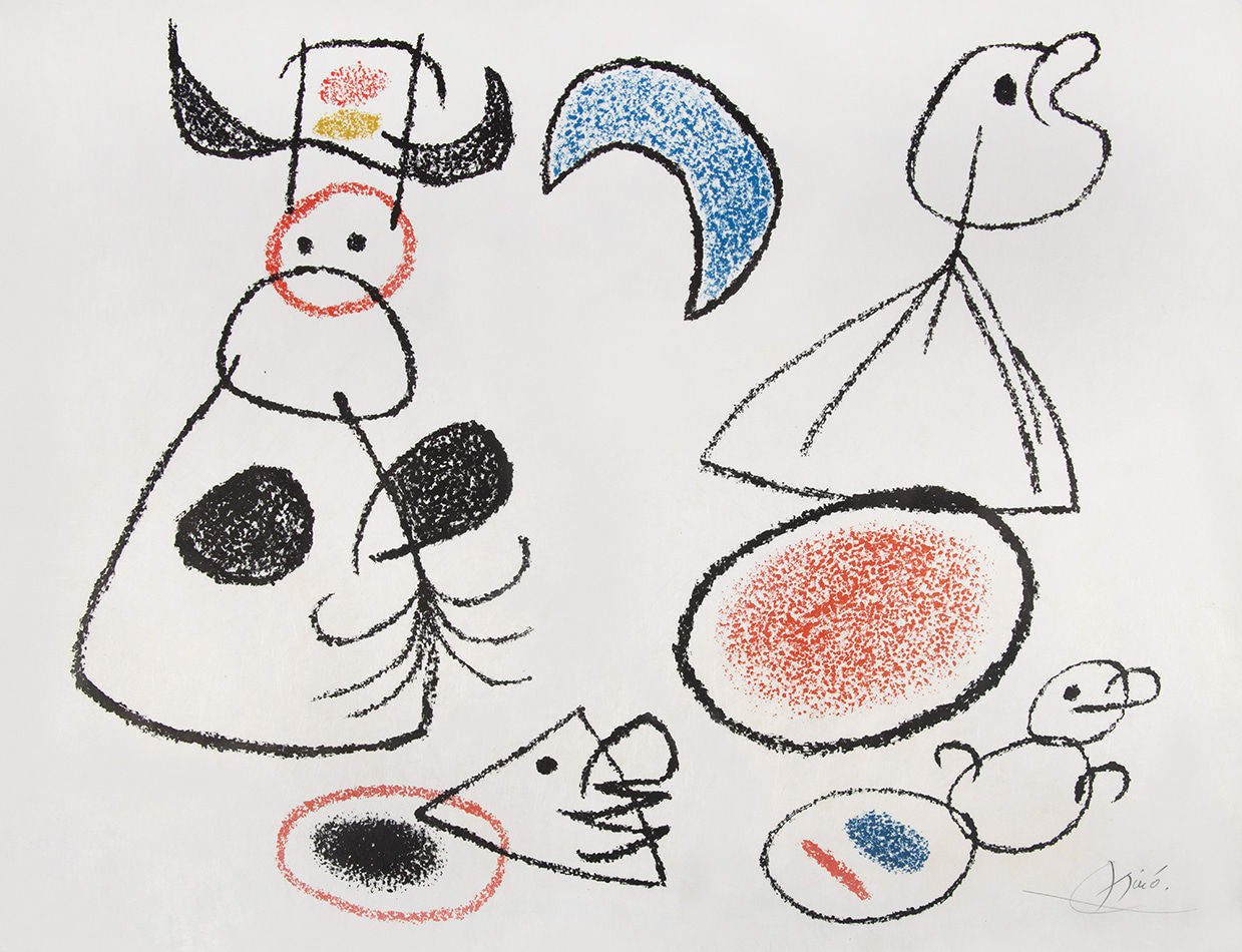 Joan Miró, One Plate, from Ubu au Baléares, 1971