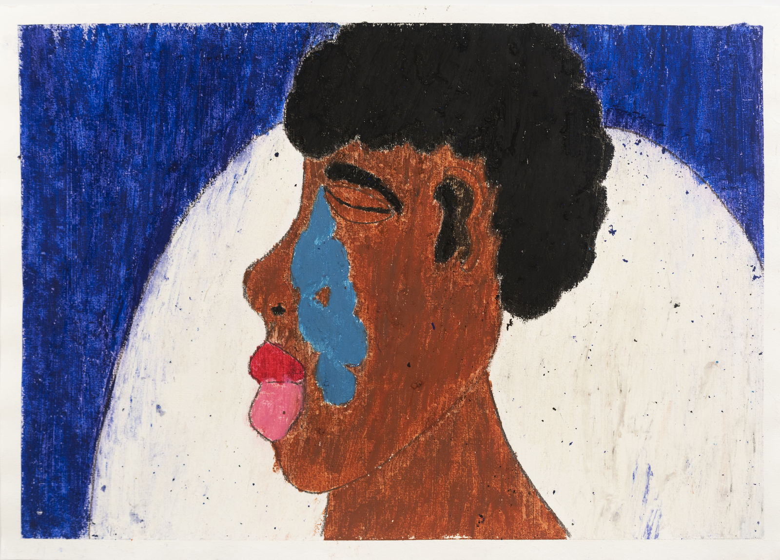 Kenneth Aidoo, Teardrops on a pillowcase, 2020