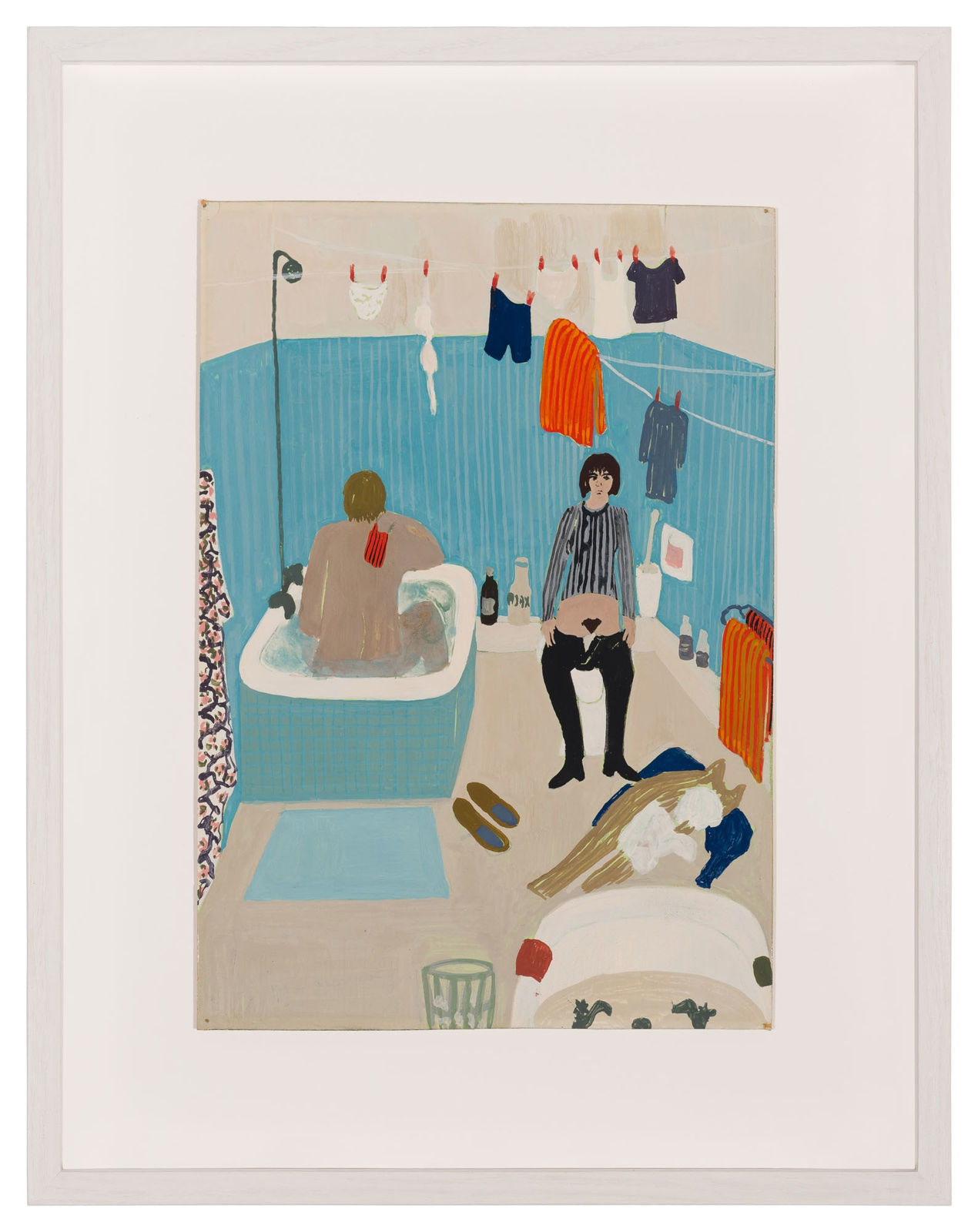 Eline Rausenberger, Badkamer scène woning te Parijs, 1971