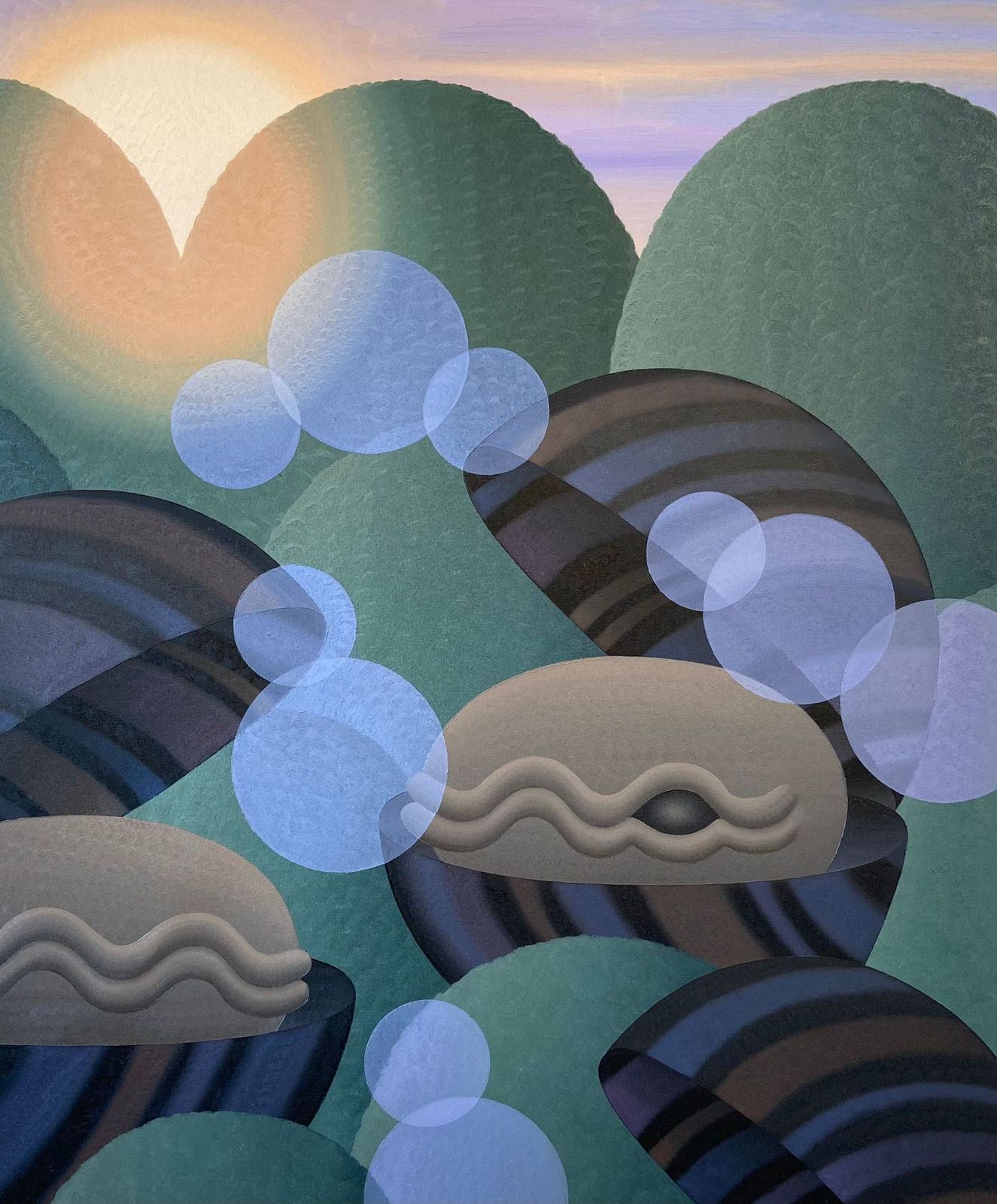 Laurens Legiers, Untitled ( Mussels with a Sun Glare ), 2022