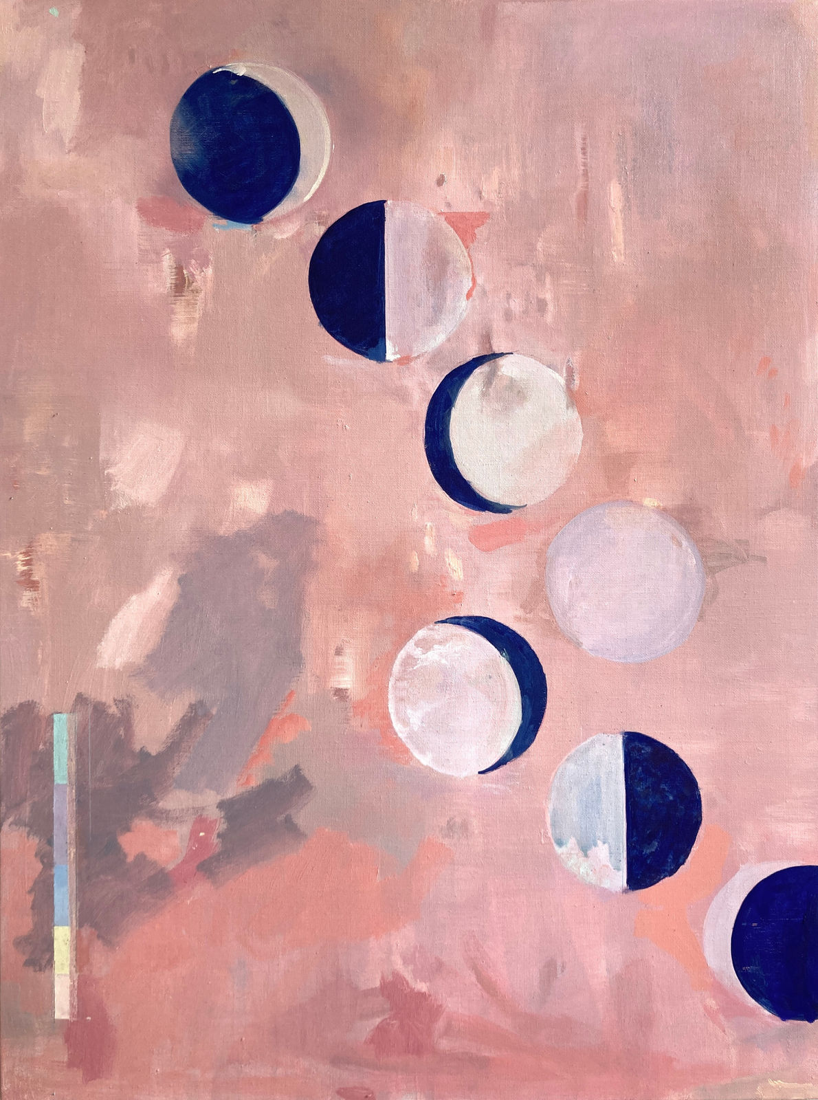 Catharina Dhaen, This is the light of the mind, cold and planetary. The trees of the mind are black. The light is blue., 2024