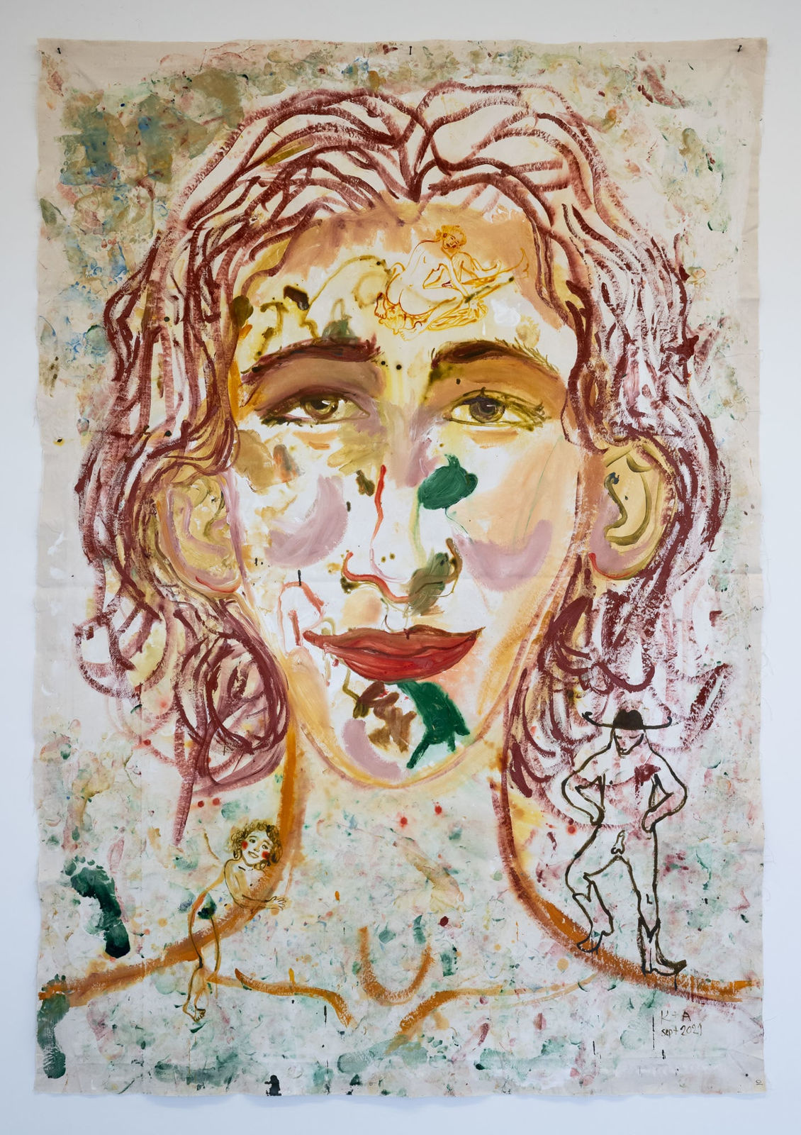 Katarina Janeckova, Selfportrait with Alenka, 2022