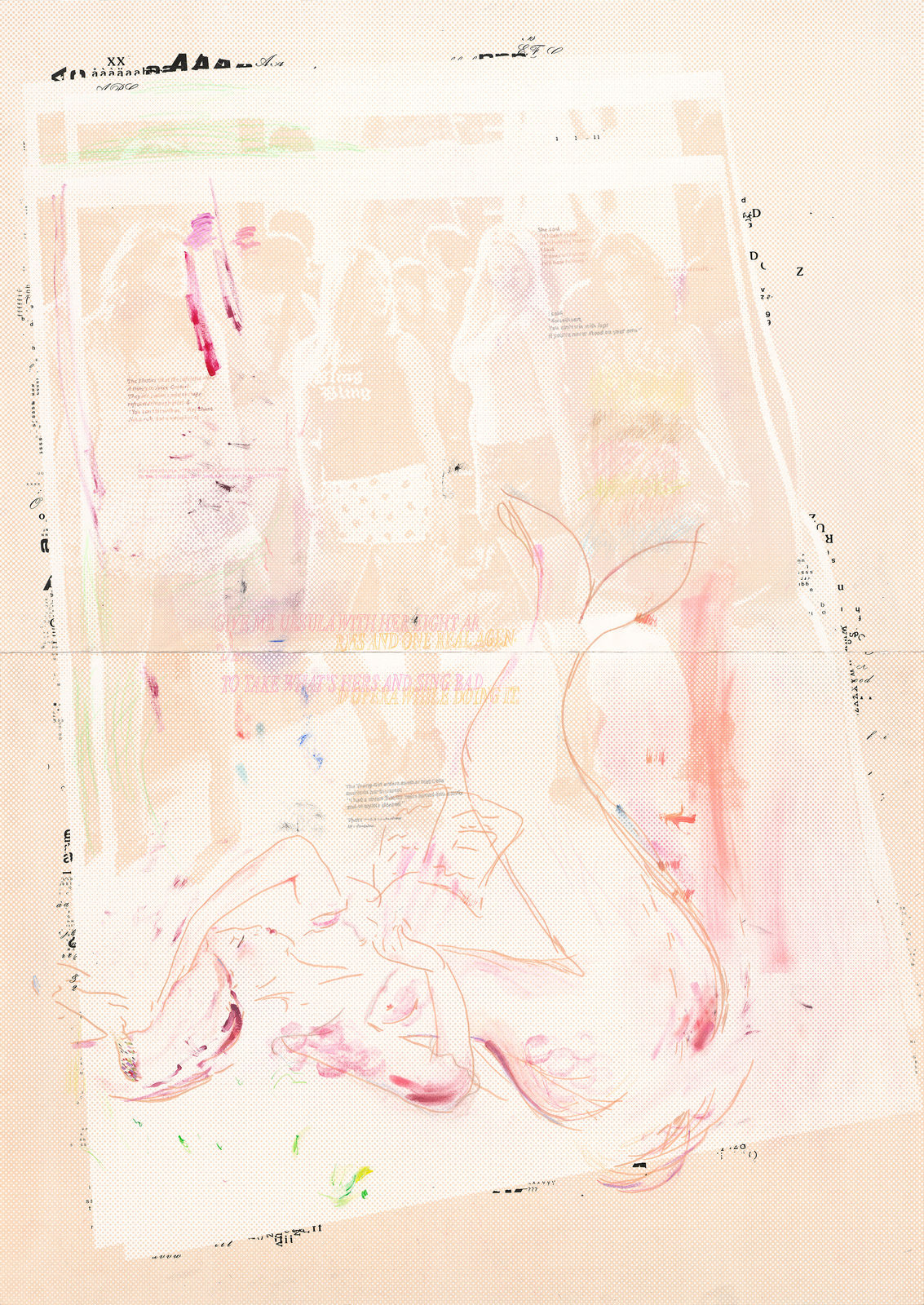 Natasja Mabesoone, an experiment in sweetheart; de-multiplying tongue, really, 2025