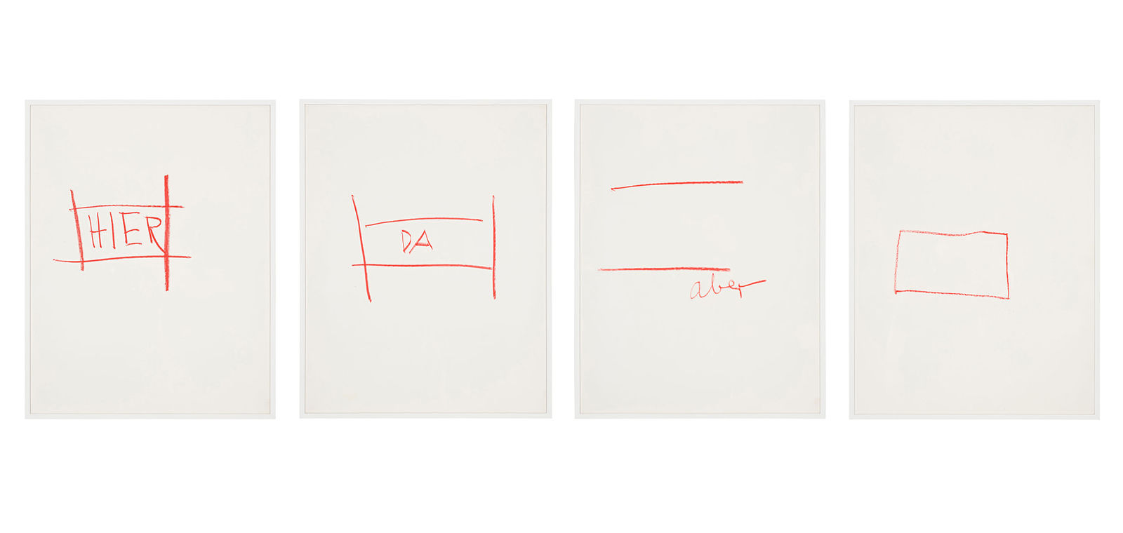 Bernd Lohaus, HIER, DA, aber, 1976