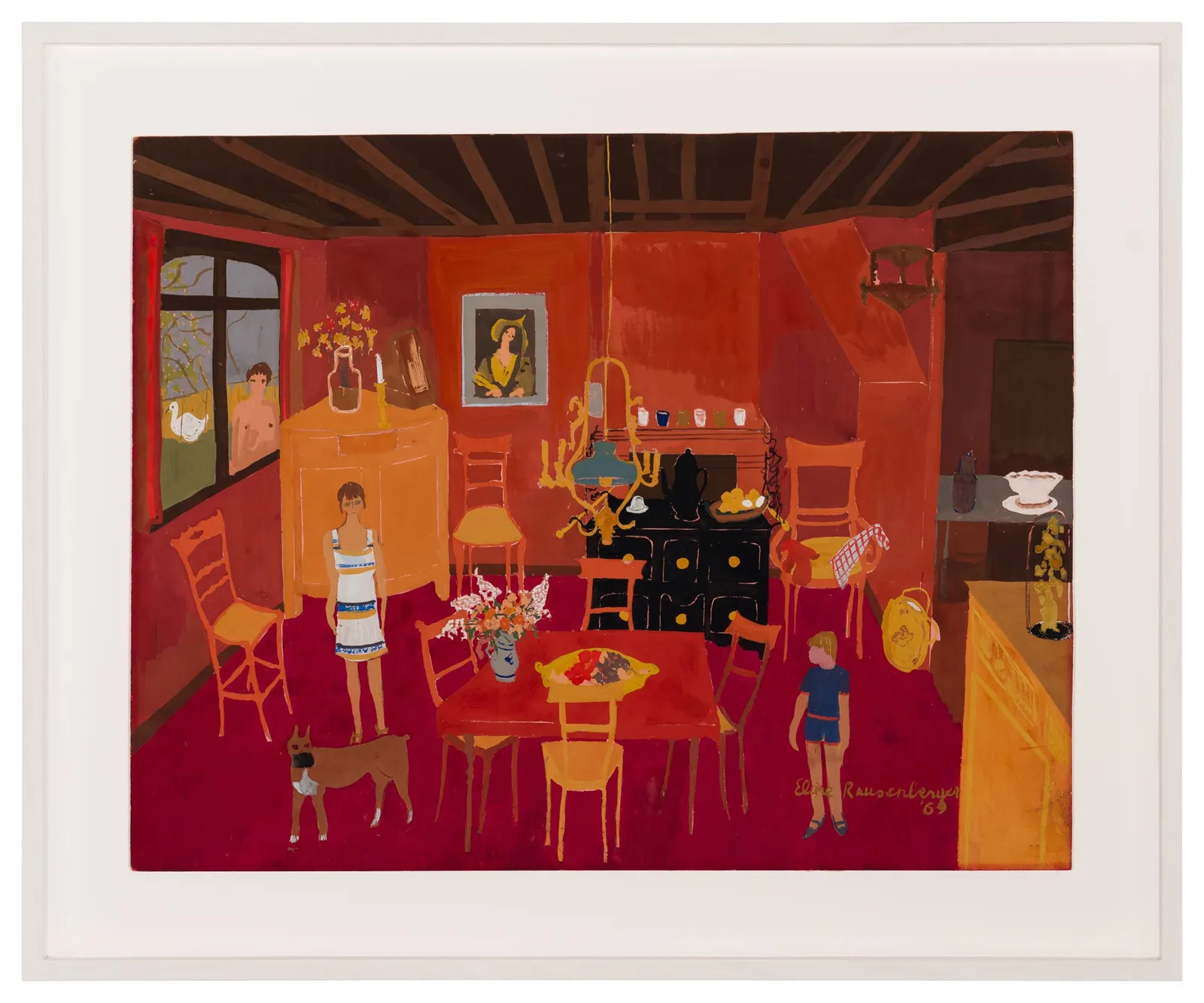 Eline Rausenberger, Rode keuken, 1969