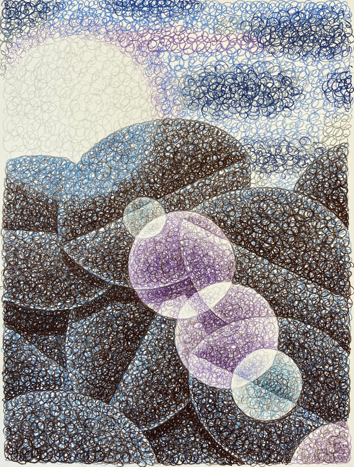 Laurens Legiers, Untitled ( Leaves with a moon glare ), 2022