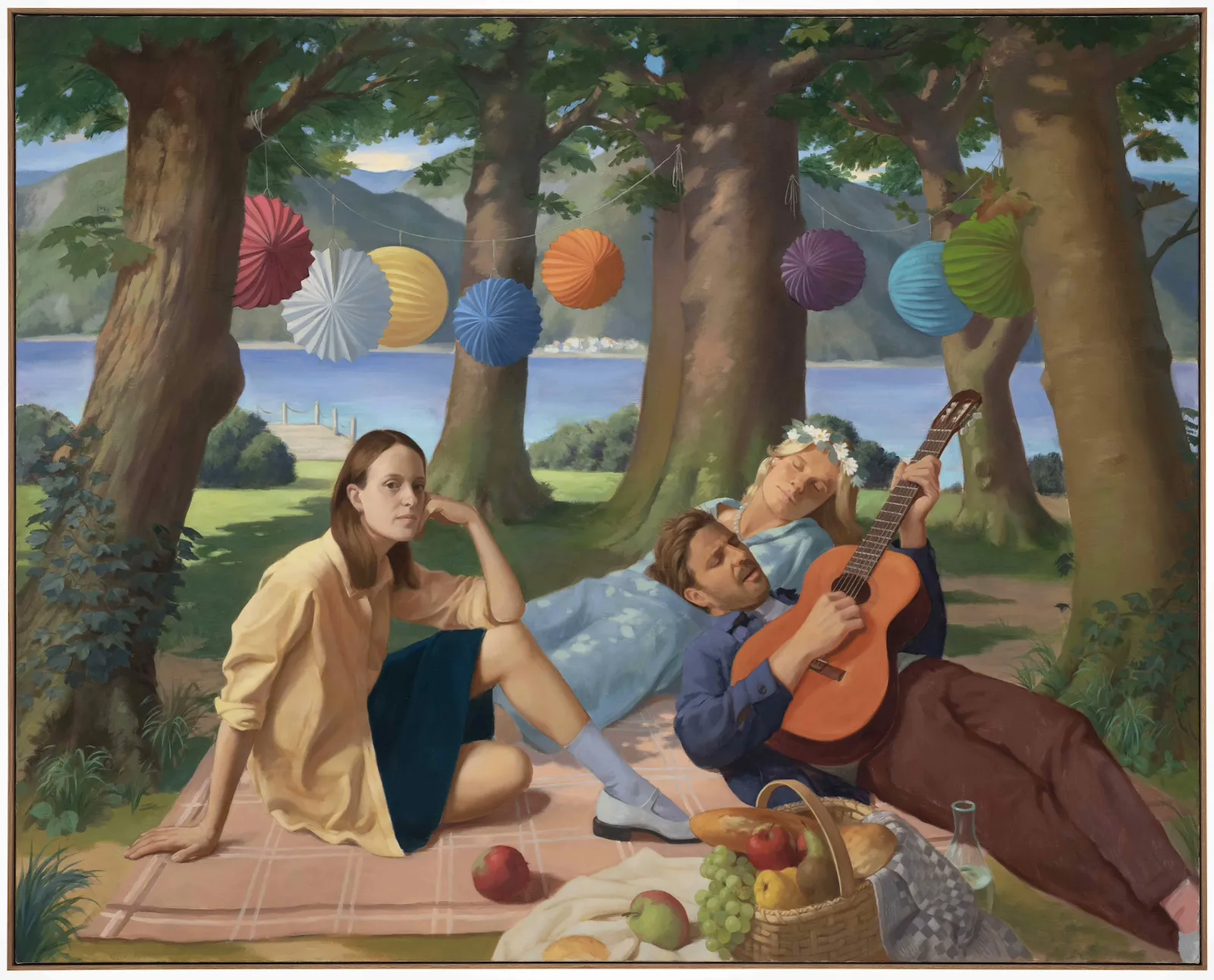 Jesse Tomballe, Picknick by the lake, 2025