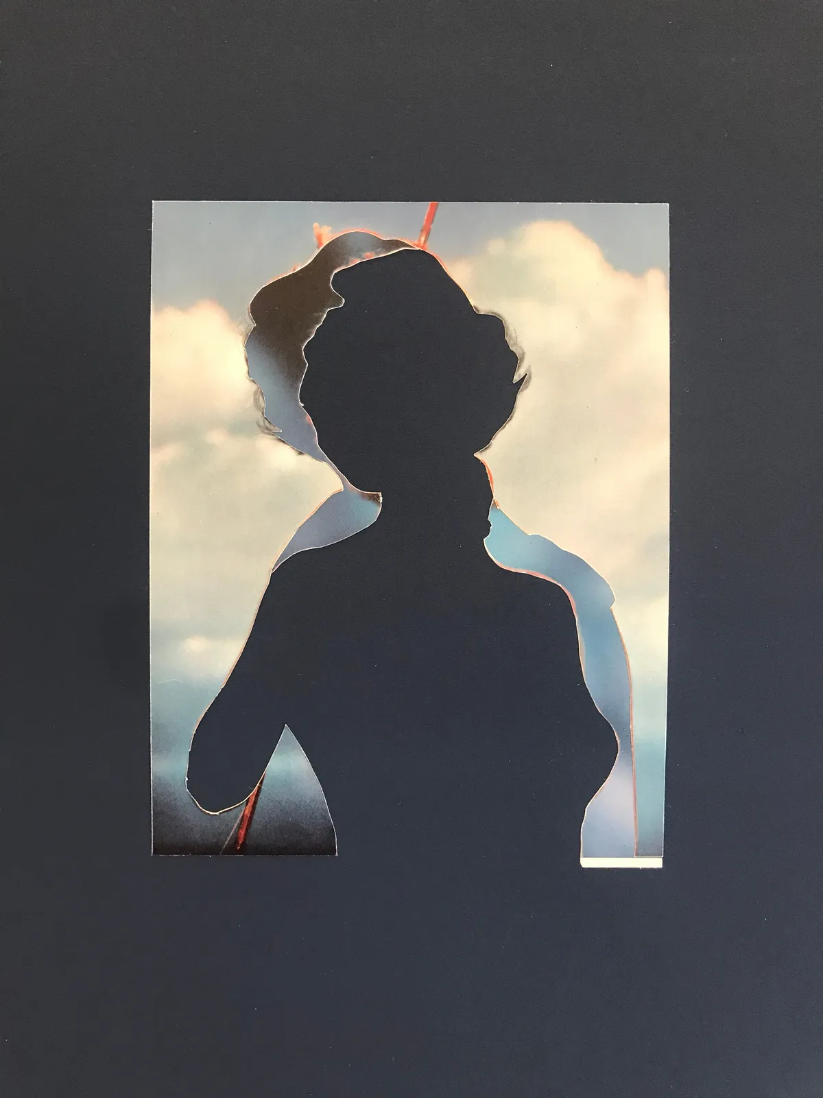 John Stezaker, L’Heure Bleue (Blue Double Shadow) III , 2020