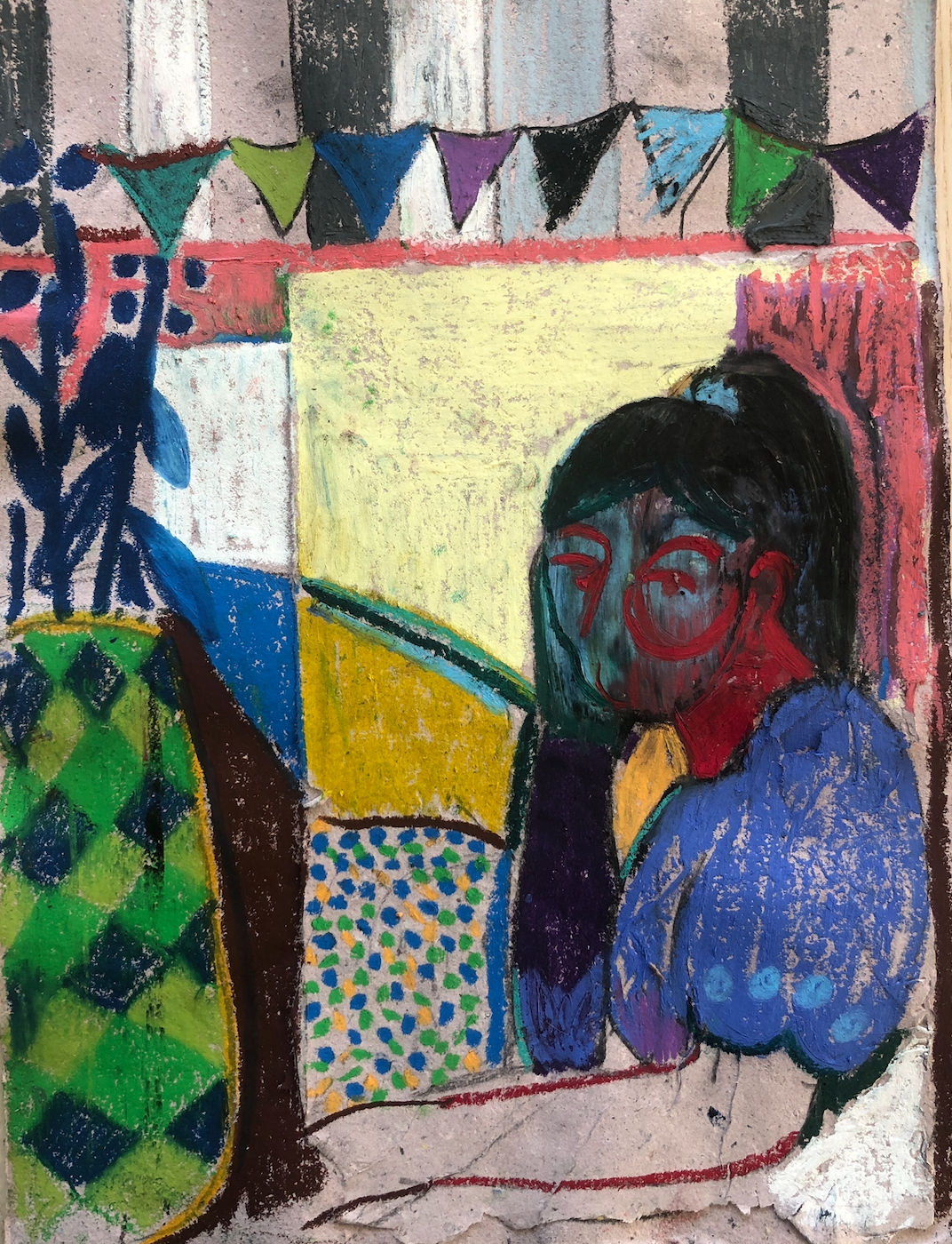 Amber Andrews, Evening yellow and rose, 2020