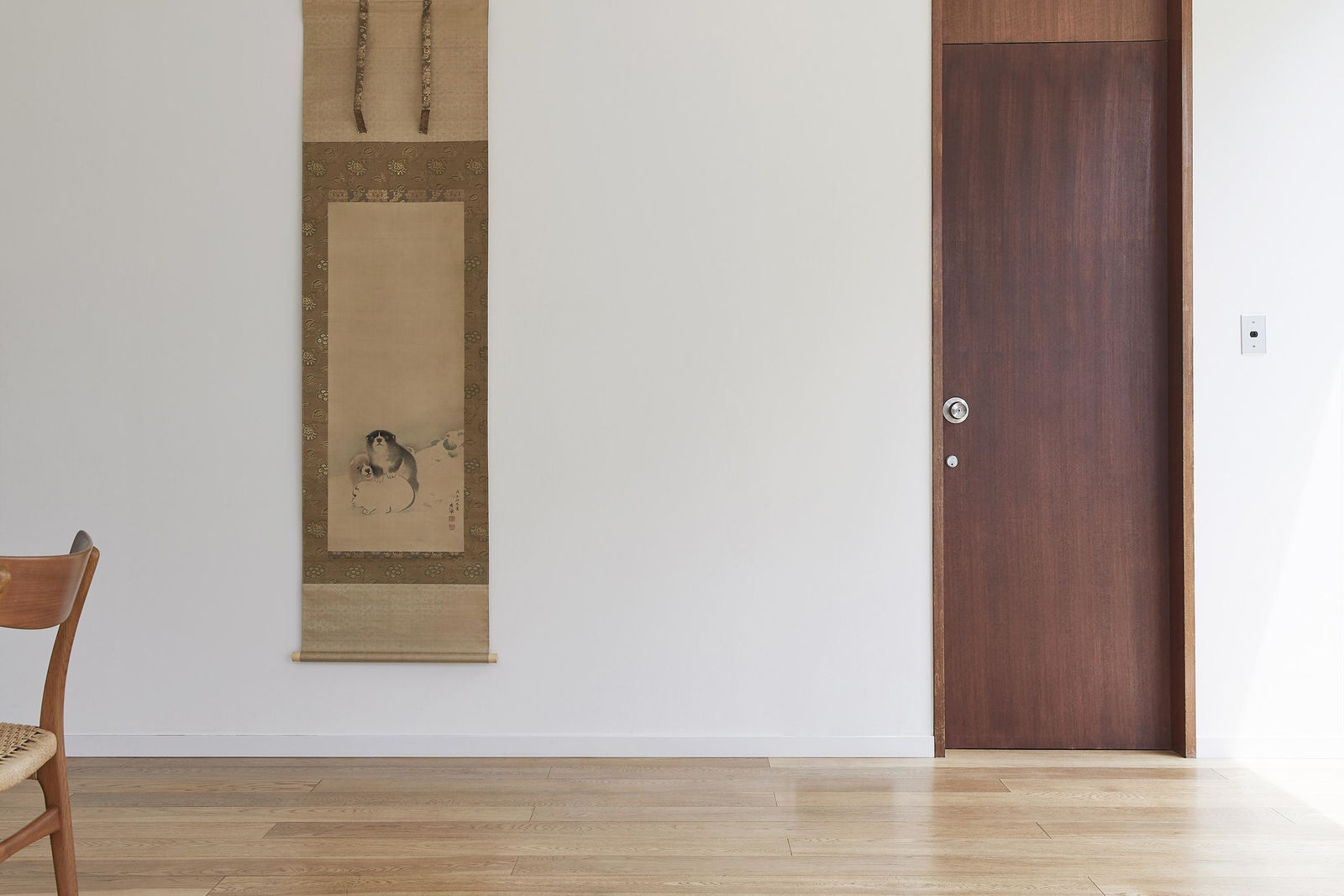 Maruyama Ōkyo (1733−1795) , Three Puppies in the Snow