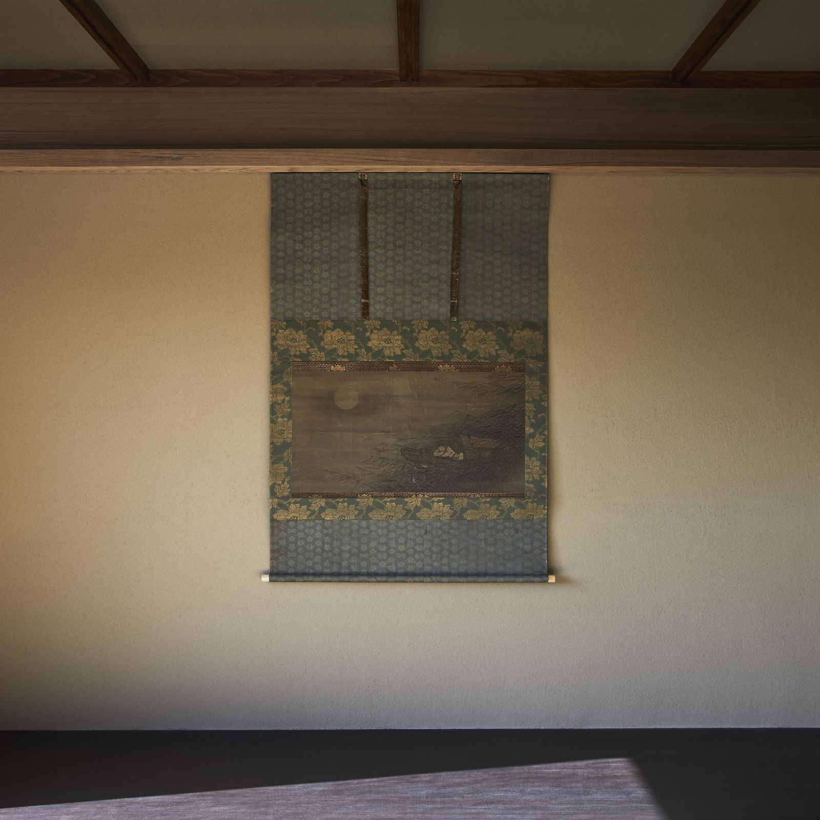 Attributed to Dai Jin, Sleeping on a Boat Within the Reeds