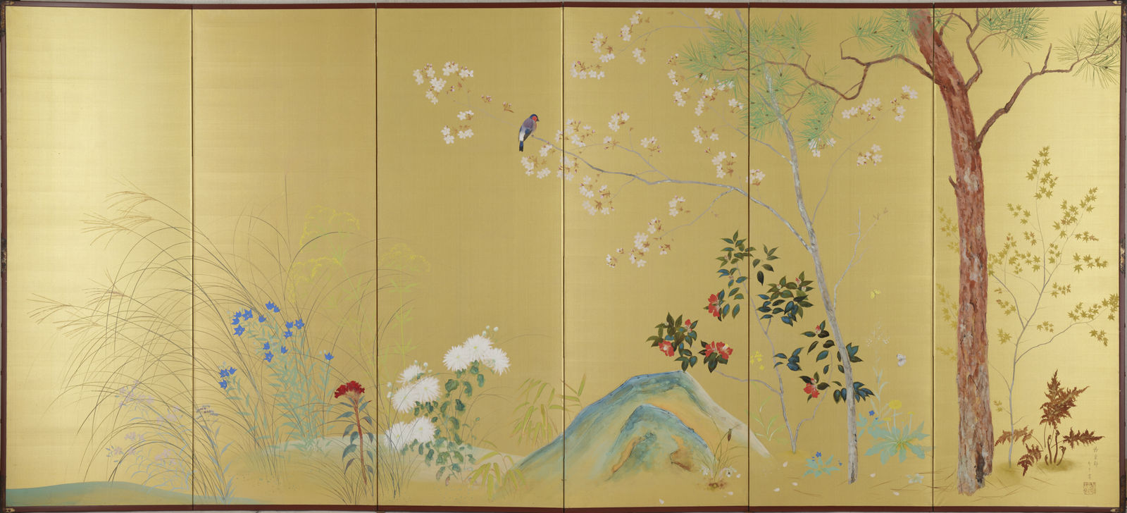 Kitagami Seigyu (1891−1970), Flowers and Grasses of the Four Seasons