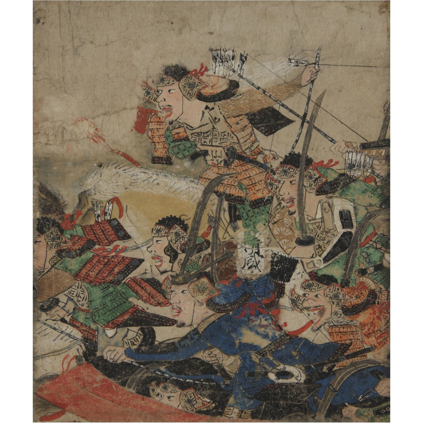 <i>Fragment from the Illustrated Tale of Heiji Civil War, the Battle at Rokuhara scroll</i>