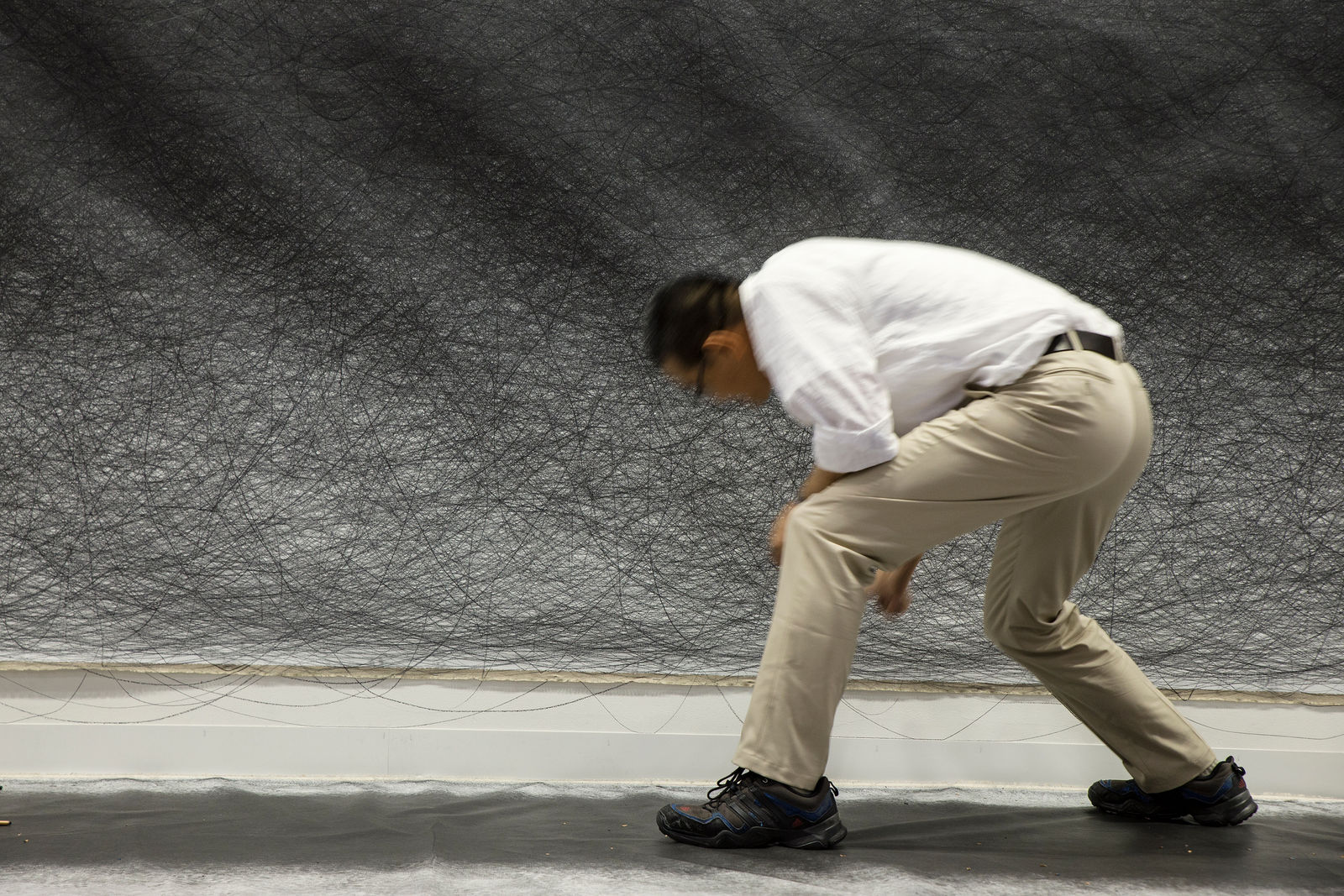 Shi Jin-Hua, A 100km Walk, 2012-2017