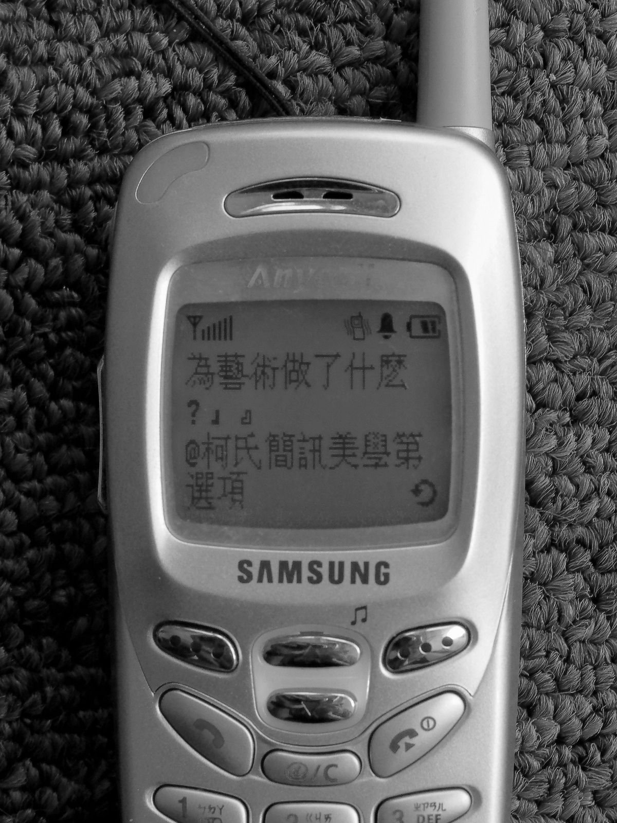 Shi Jin-Hua, Text Message Project, 2002