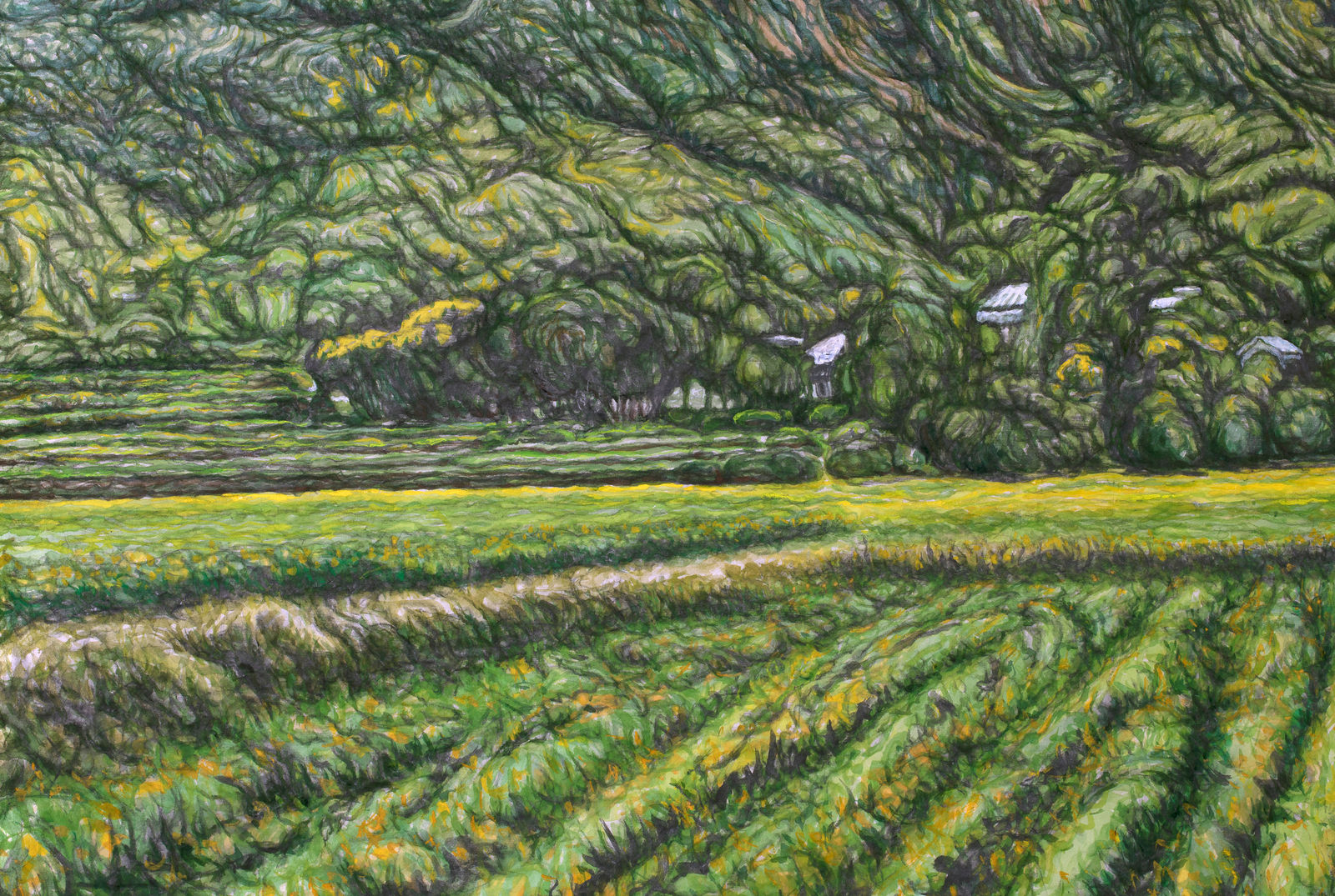 Shi Jin-Hua, Mountain Outside the Door, 2023