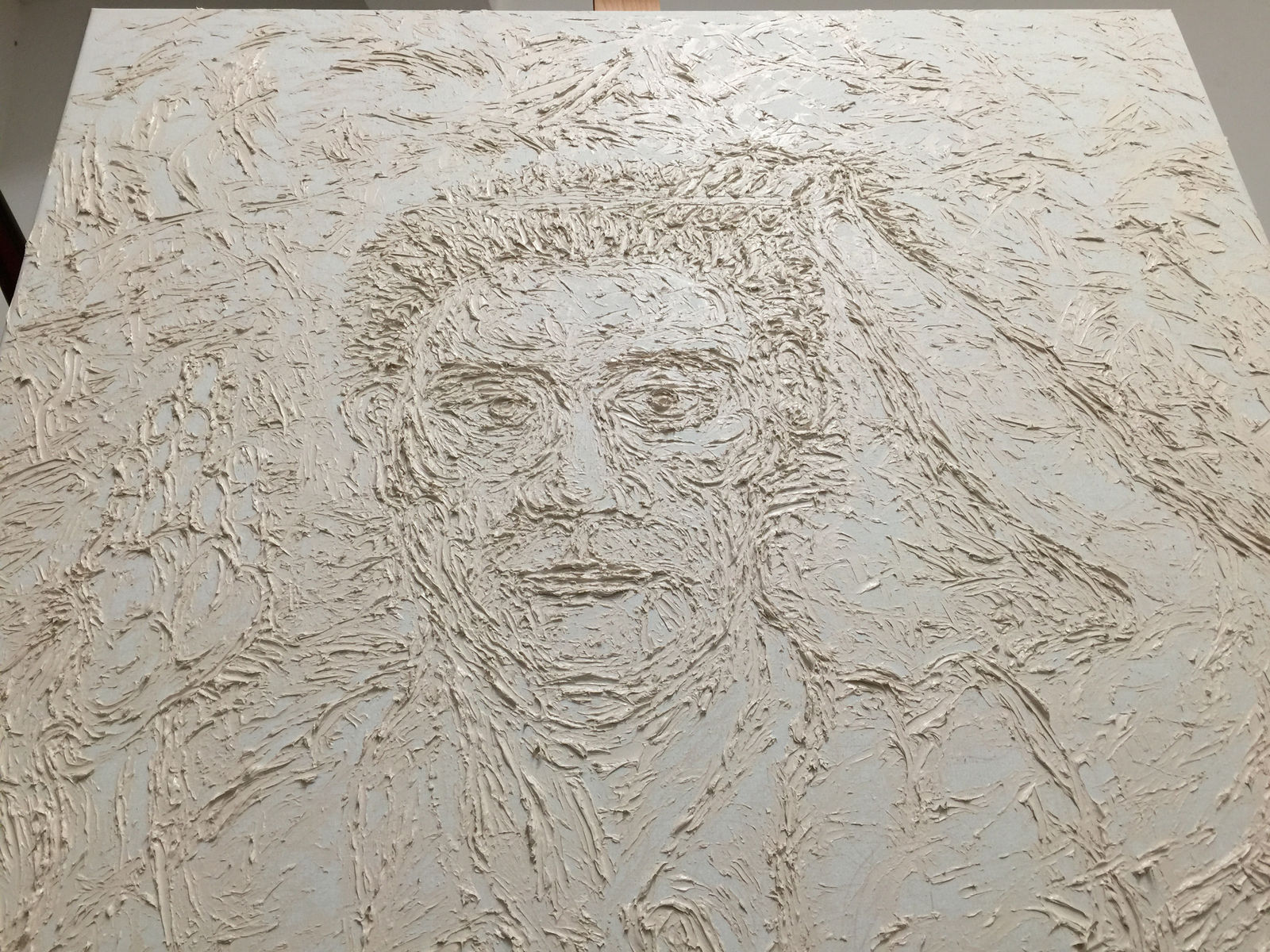 Shi Jin-Hua, A Self-Portrait with Scissors, 2016-2017