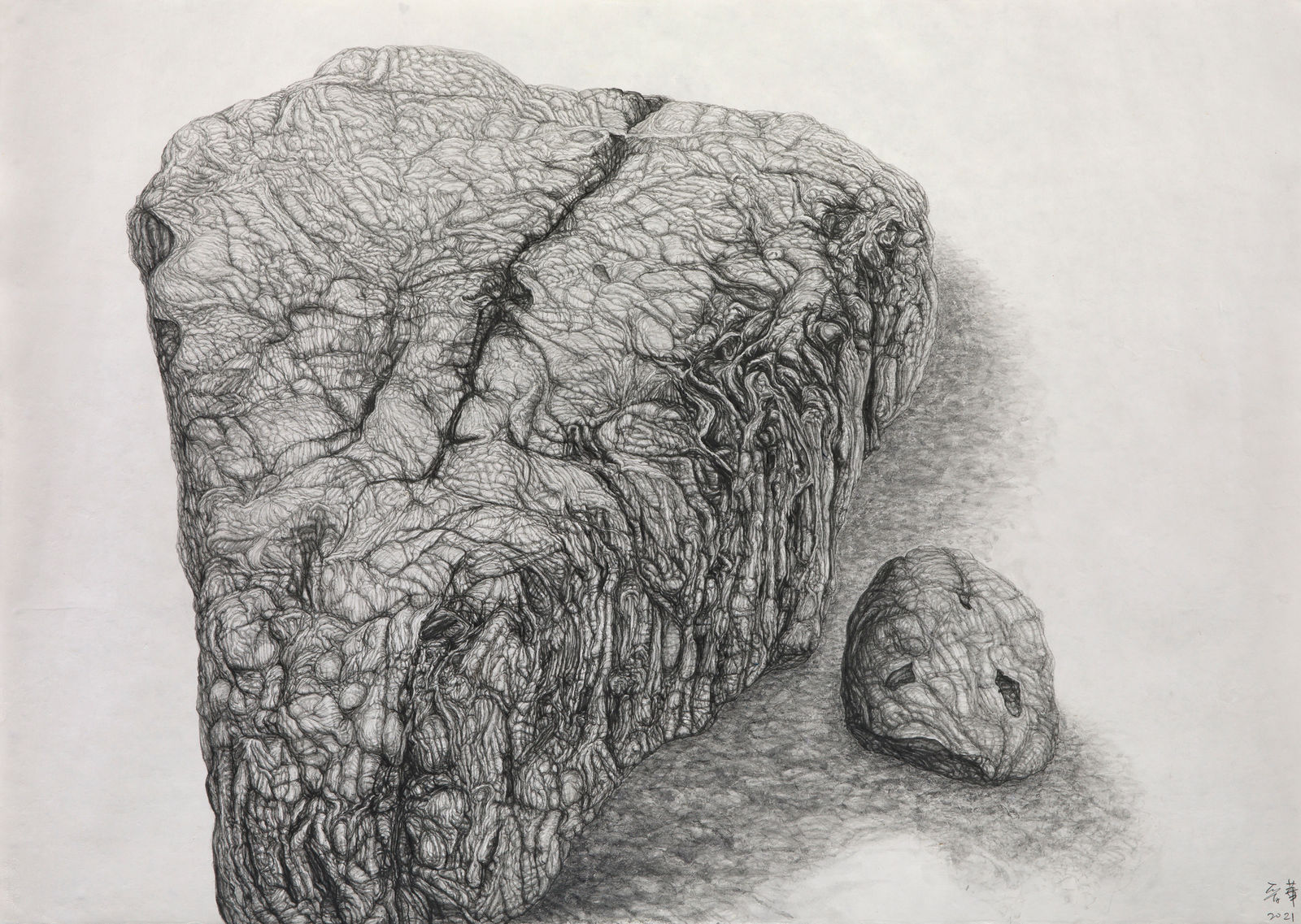 Shi Jin-Hua, Rock Landscape #2, 2021