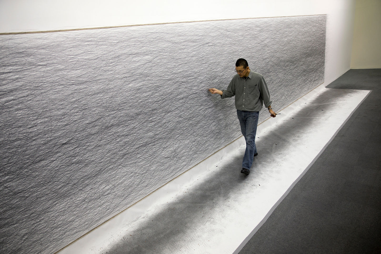 Shi Jin-Hua, A 100km Walk, 2012-2017