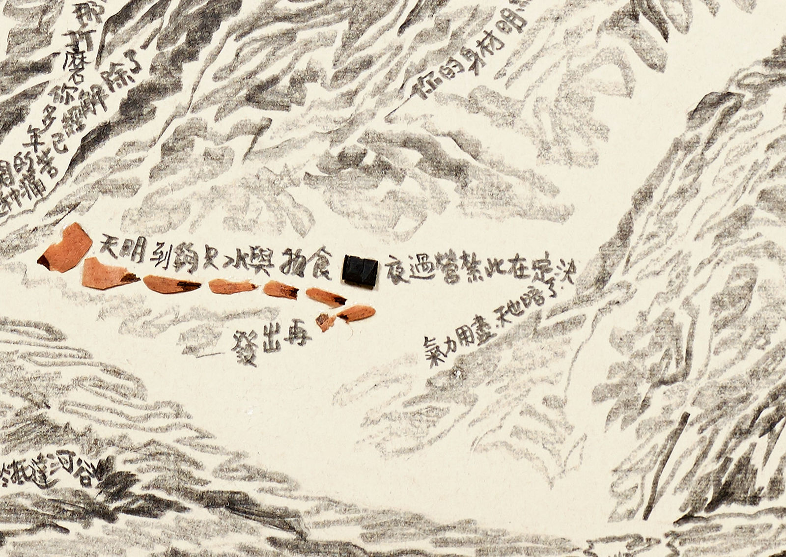 Shi Jin-Hua, Pen Walking #163, 2012-2016