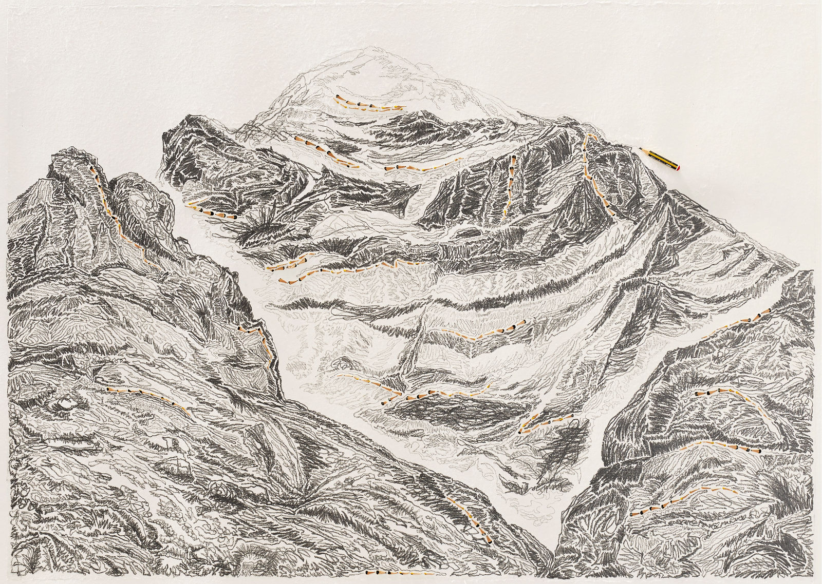 Shi Jin-Hua, Pen Walking #136, 2014