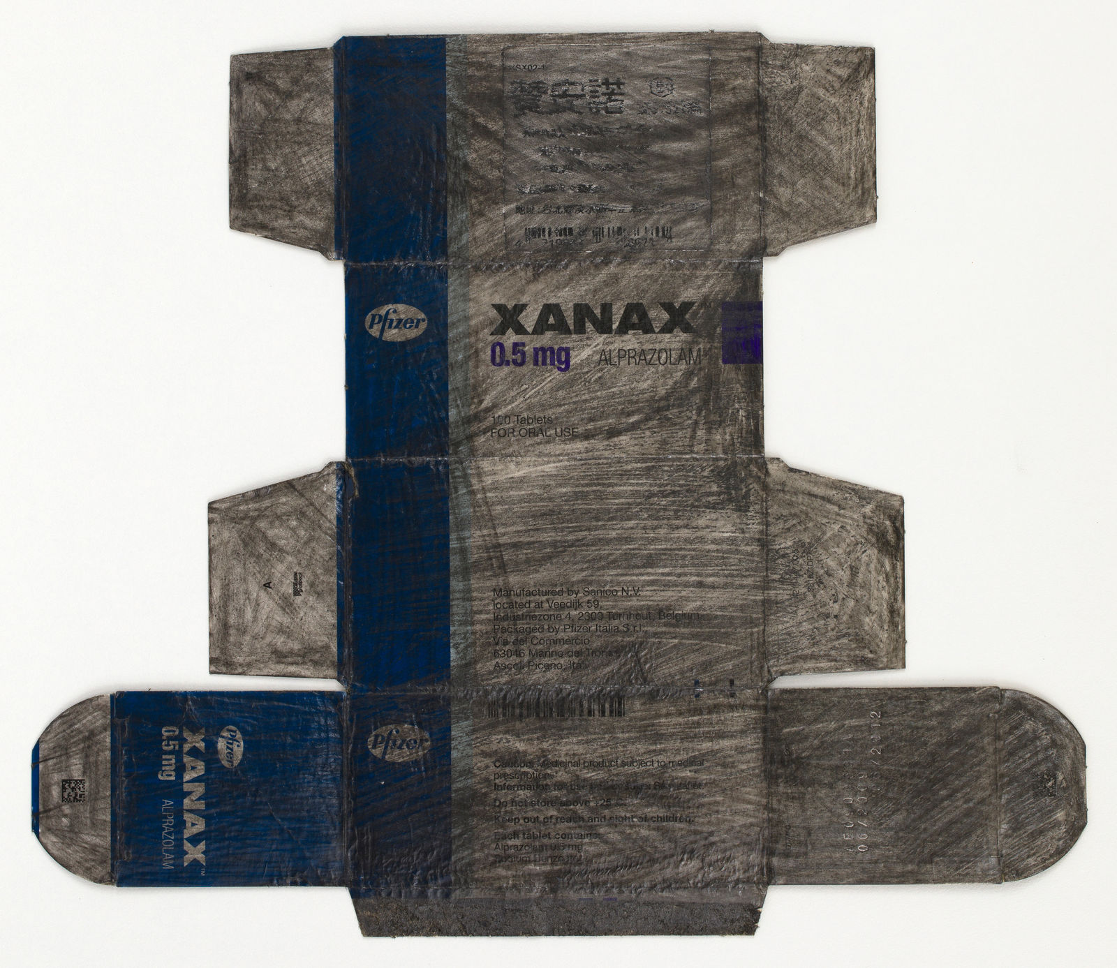 Shi Jin-Hua, Pen Walking #95, 2011