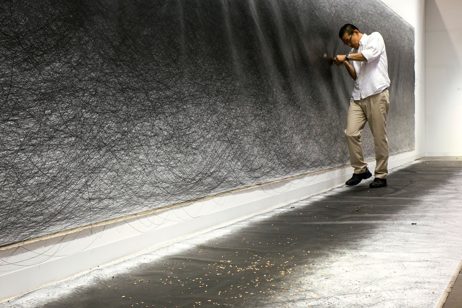 Shi Jin-Hua, A 100km Walk, 2012-2017