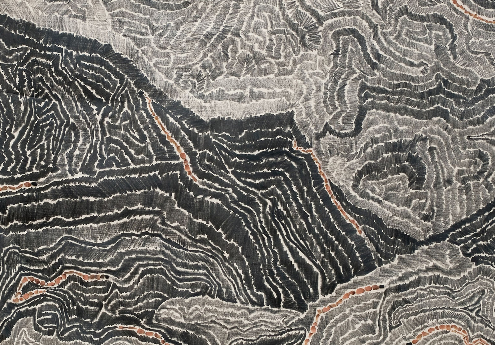 Shi Jin-Hua, Pen Walking #51, 2008