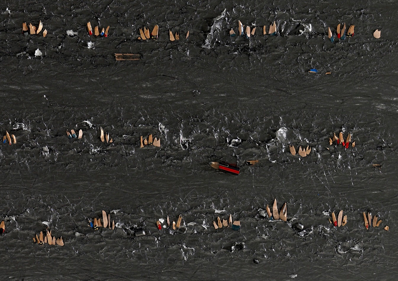 Shi Jin-Hua, Pen Walking #127, 2012