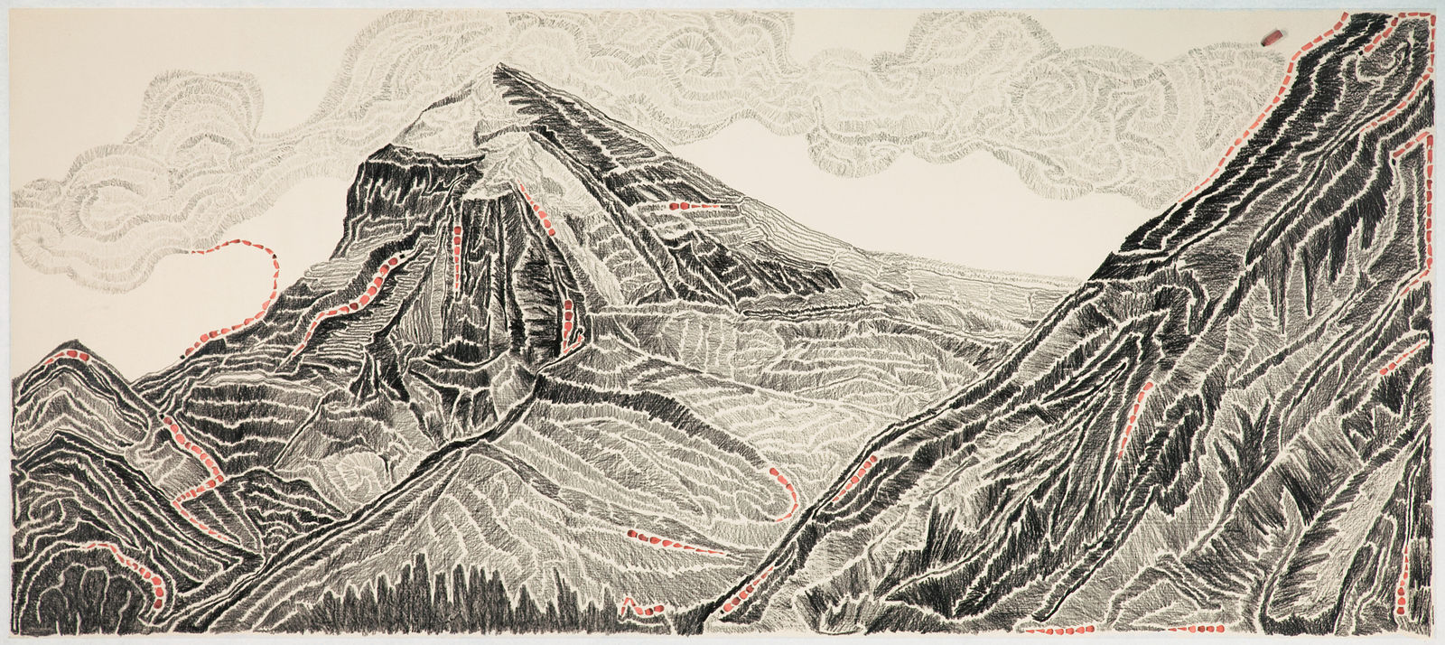 Shi Jin-Hua, Pen Walking #110, 2011
