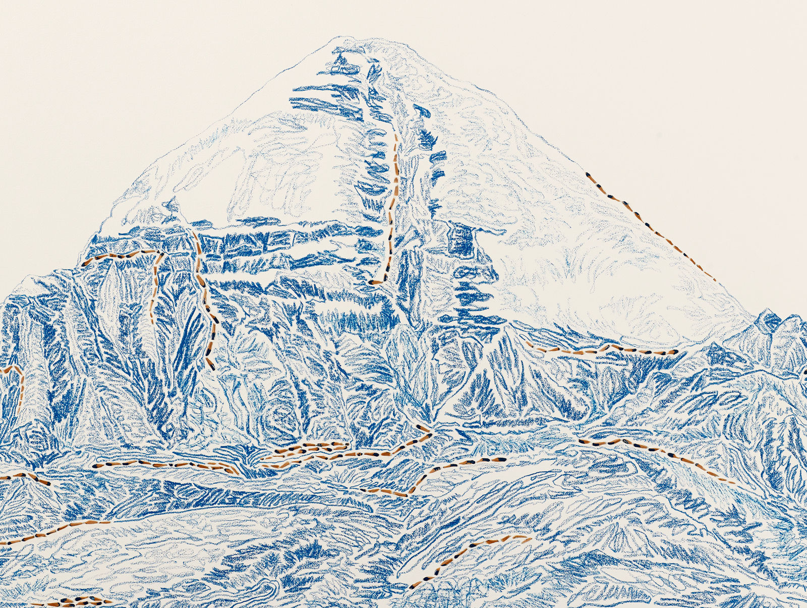 Shi Jin-Hua, Pen Walking #144, 2015