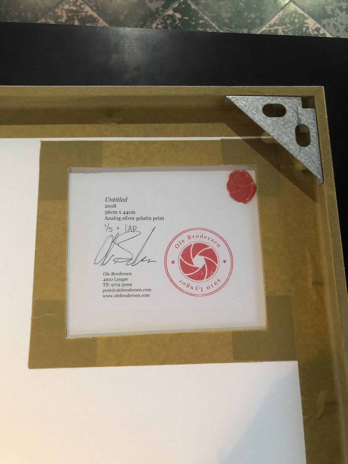 Ole Brodersen, Horizontal Displacement, Untitled #3, 2018