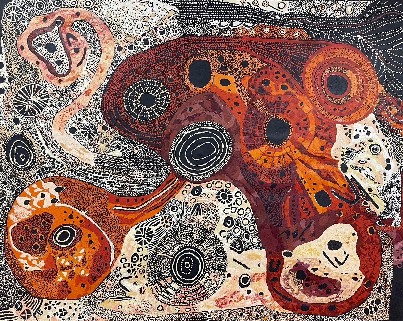 Pauline Minmila Wangin, Kapi Tjukula (Water Hole), 2025