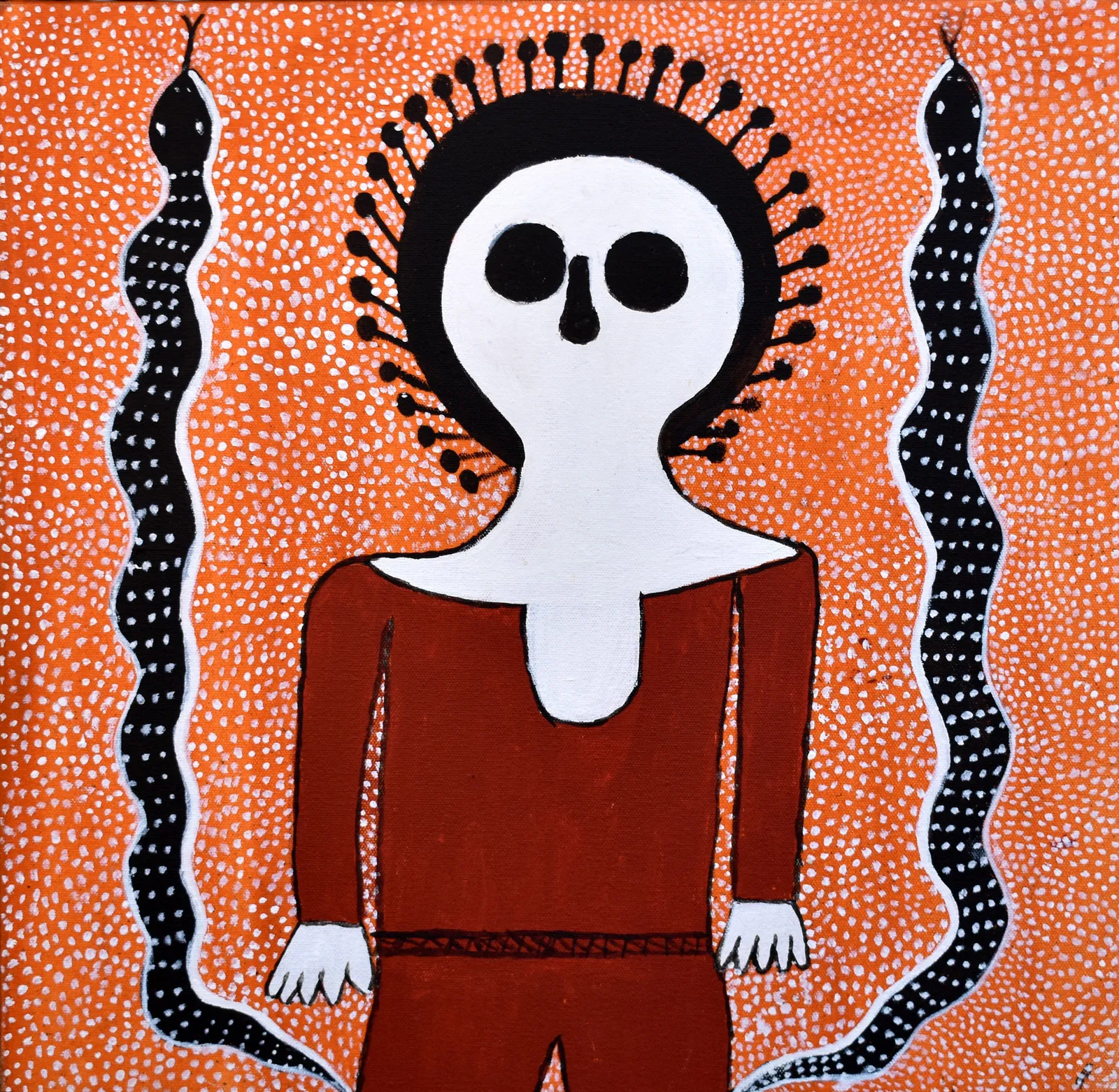 Gudu Mungulu, Wandjina & Ungud (cloud & rain spirits 7 totem), 2019