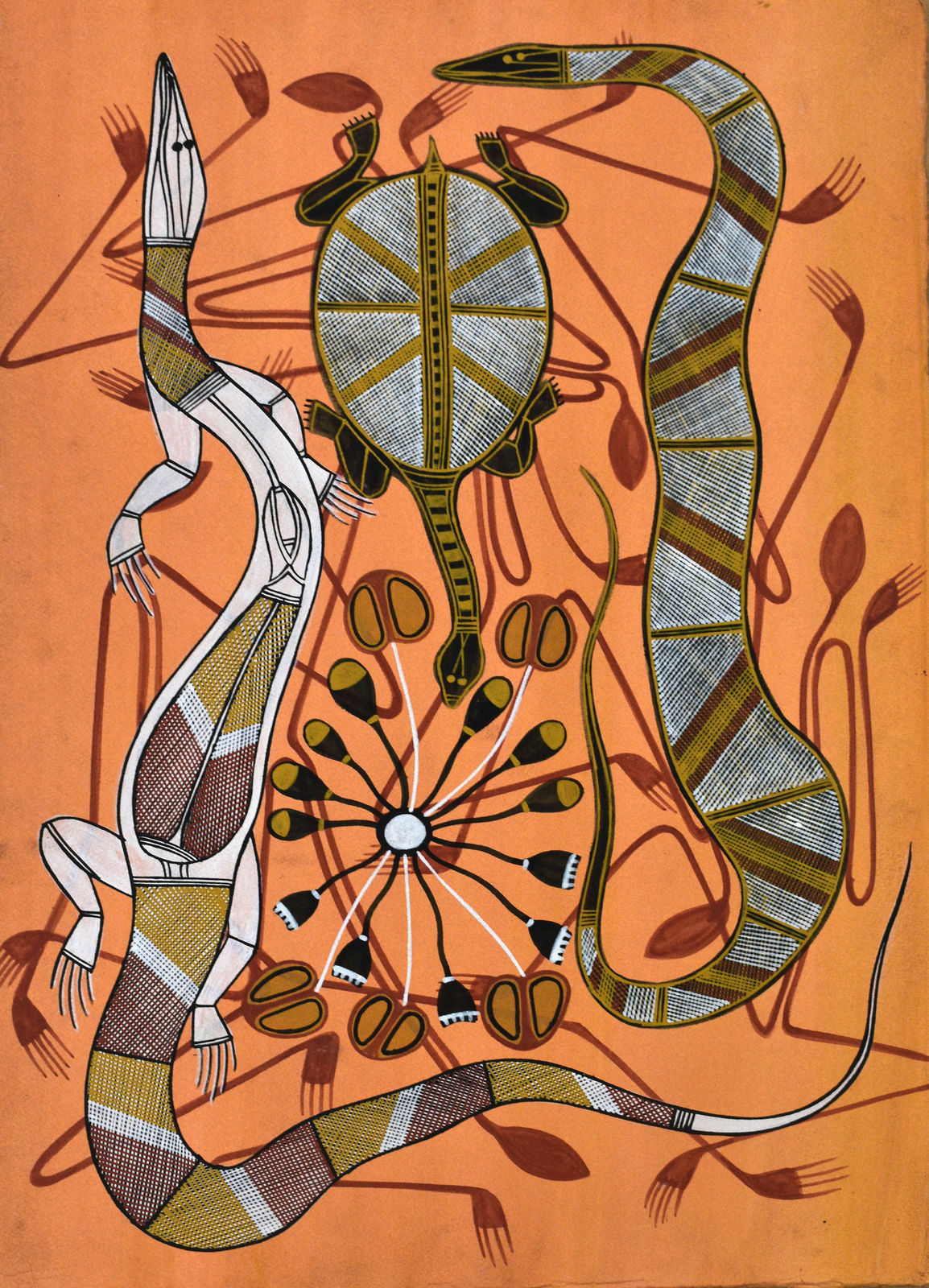 Gabriel Maralngurra, Kulabbarl Billabong Scene), 2019