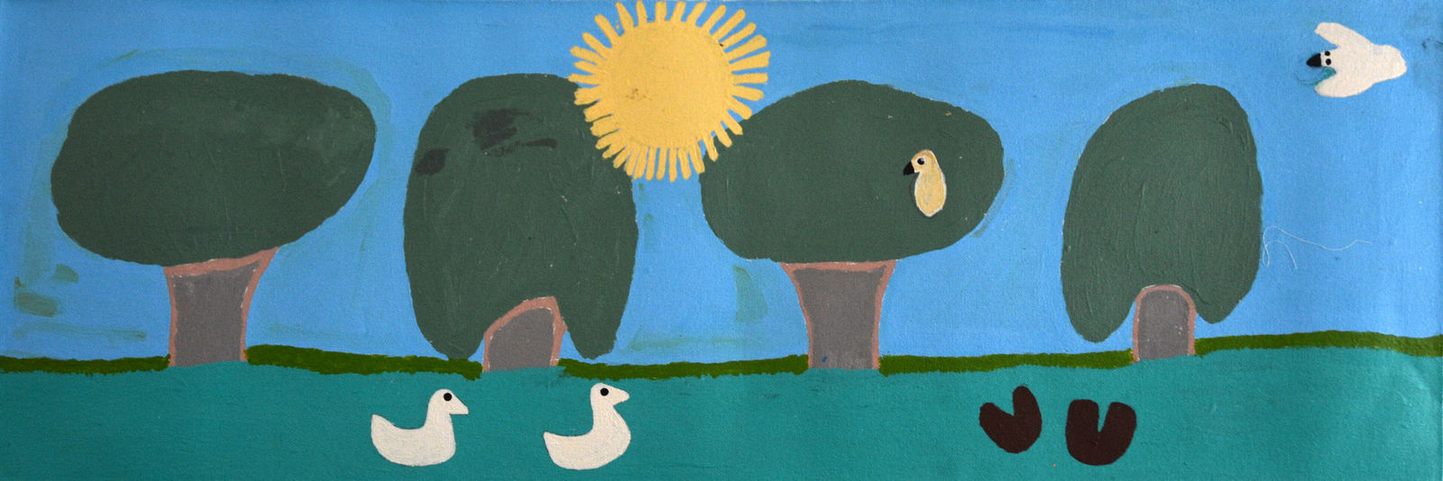 Nakamarra (Susannah) Nelson, Trees and Birds, 2021