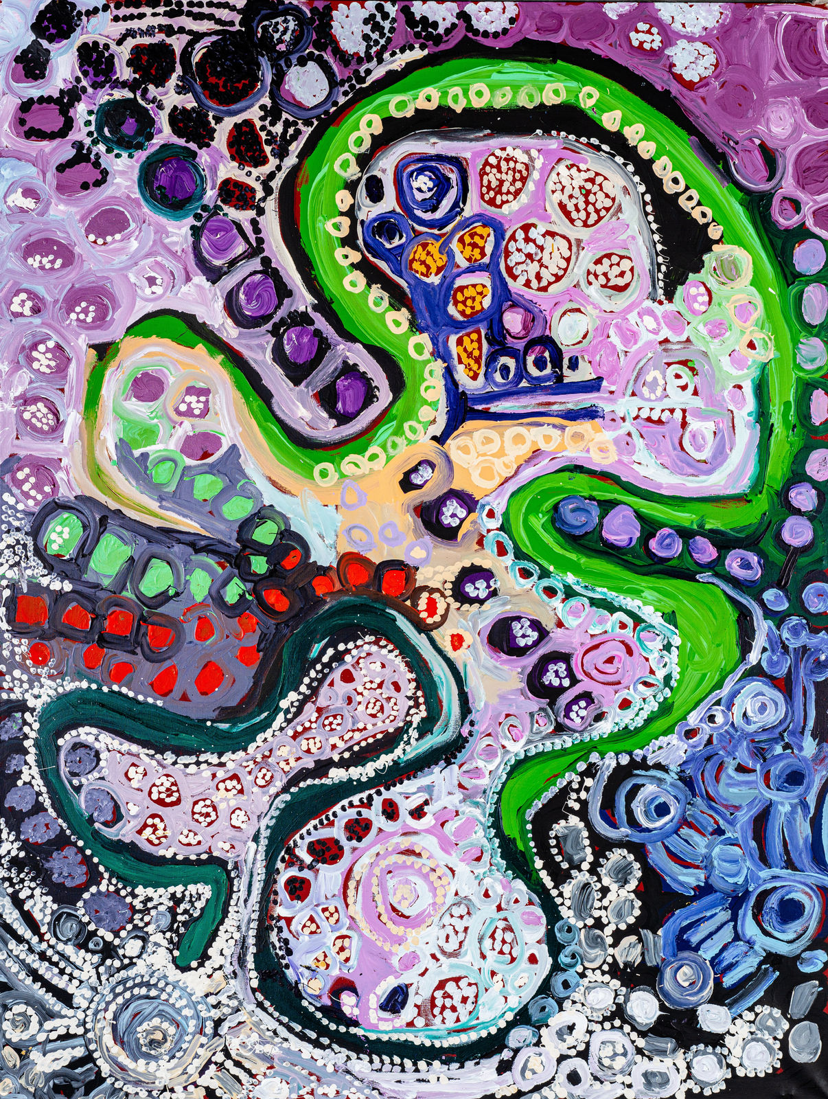 Kukika Adamson & Rini Tiger, Wanampi Tjukurpa, 2025