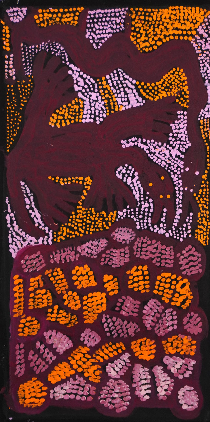 Doris Bush Nungarrayi, Pilkati anta rumiya (Snake and goanna) , 2024