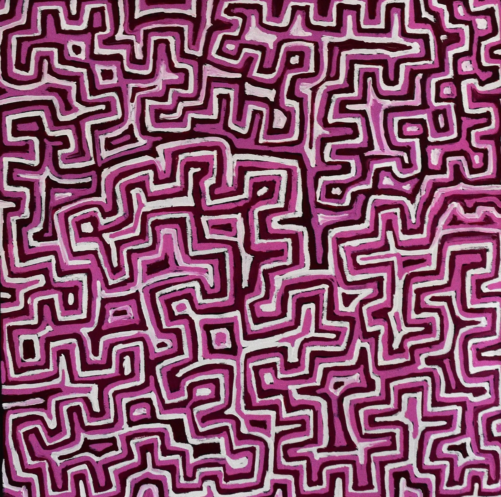 Pauline Napangardi Gallagher, Lukarrara Jukurrpa (Desert Fringe-Rush Seed Dreaming), 2022