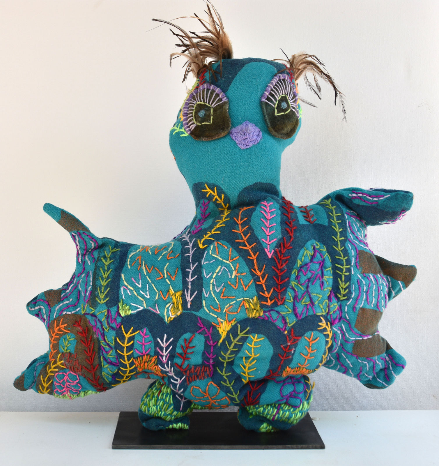 Louise Robertson, Big blue owl, 2021