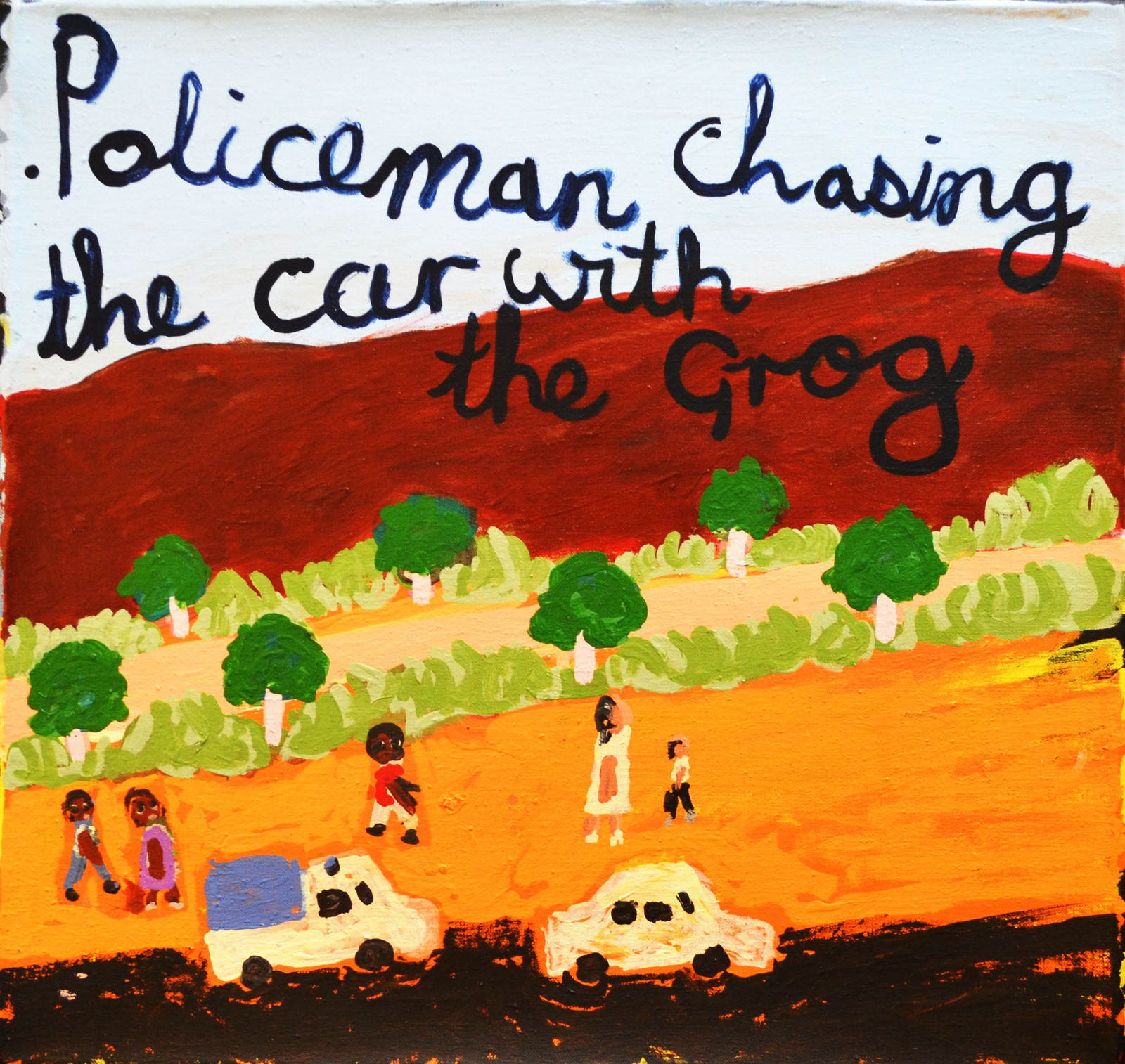 Sally M Mulda, Policemen Chasing...