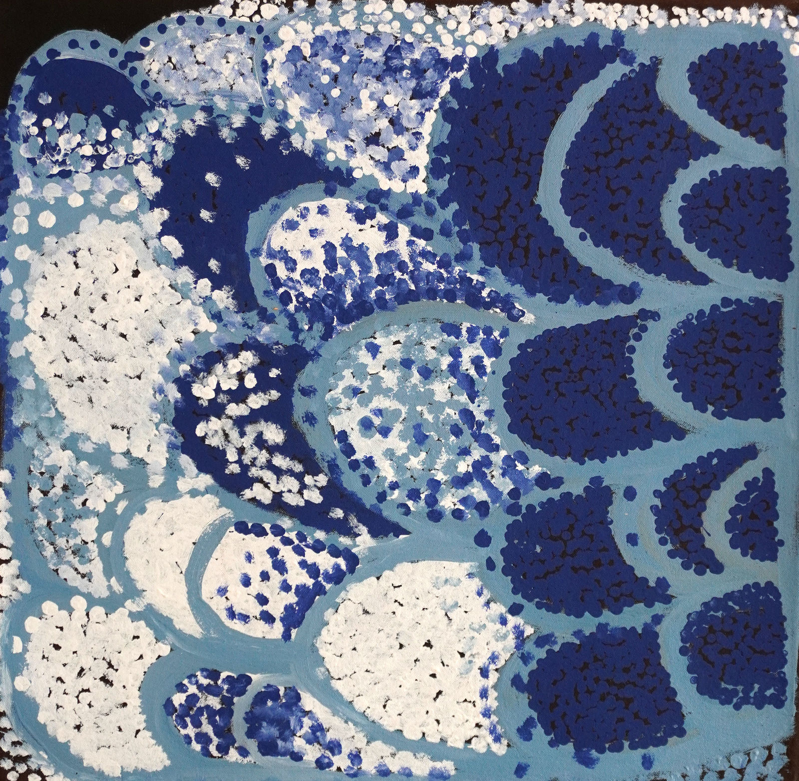 Dianne Ungukalpi Golding, Walu Rockhole Dreaming, Emu Heart, the Boy Who Turned, 2024