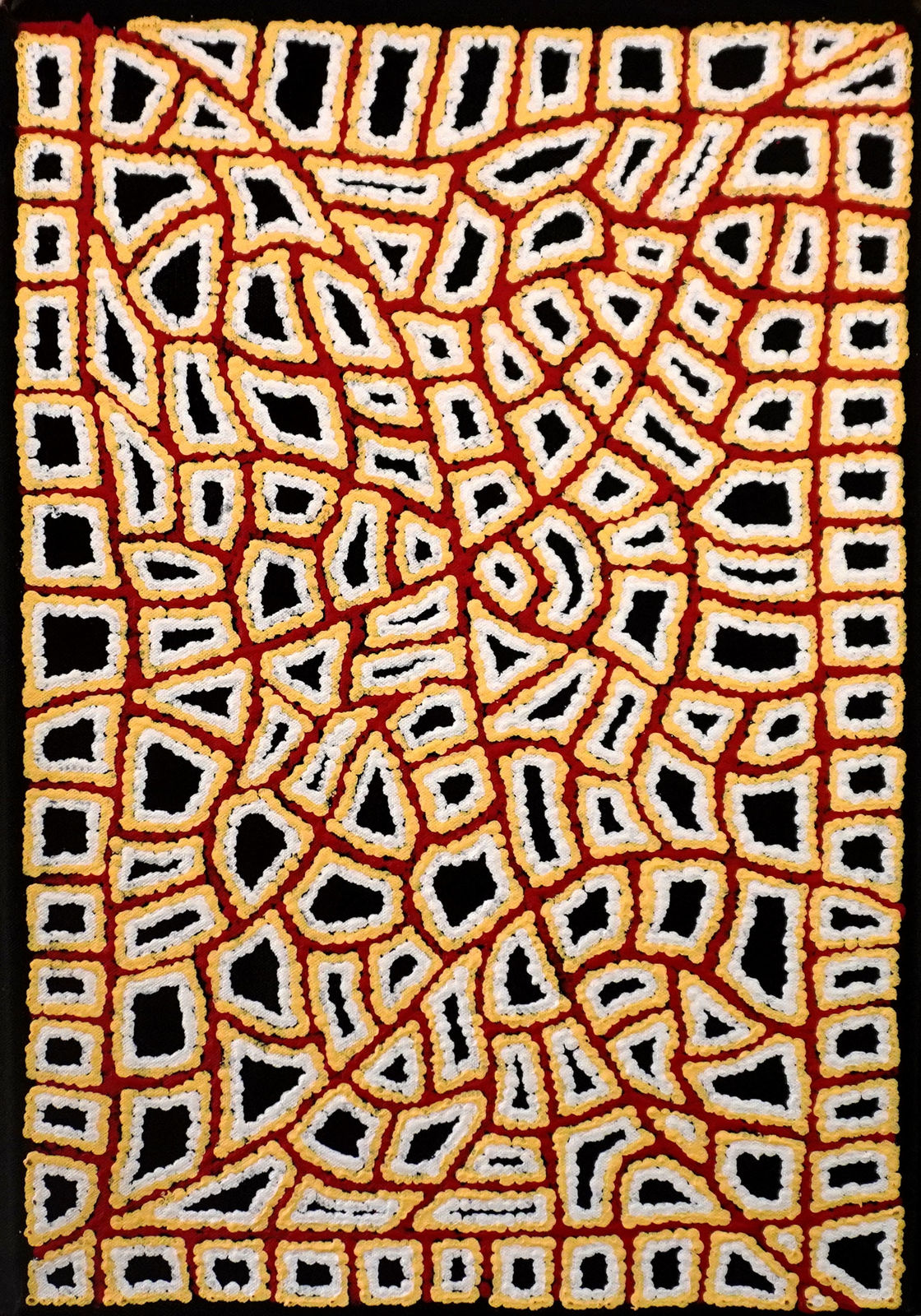 Delores Nangala Robertson, Ngapa Jukurrpa (Water Dreaming) - Puyurru , 2025