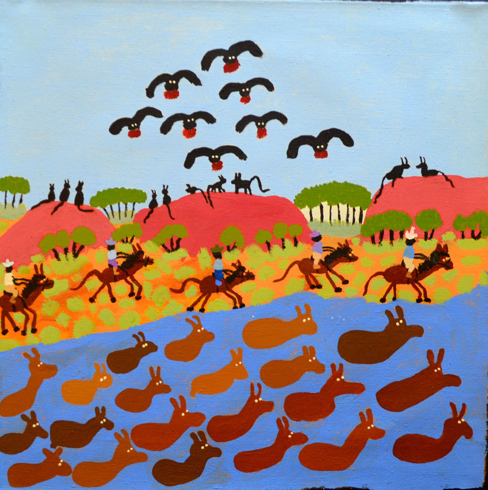 Grace Kemarre Robinya, Mustering Cattle