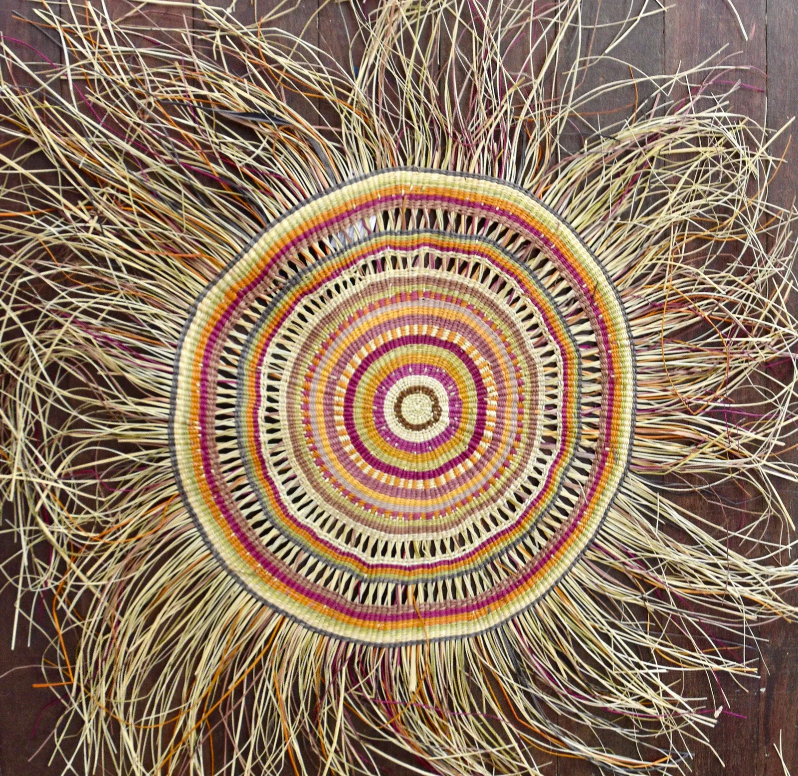 Peta-Anne Nalorlman, Marebu (Woven Mat), 2022