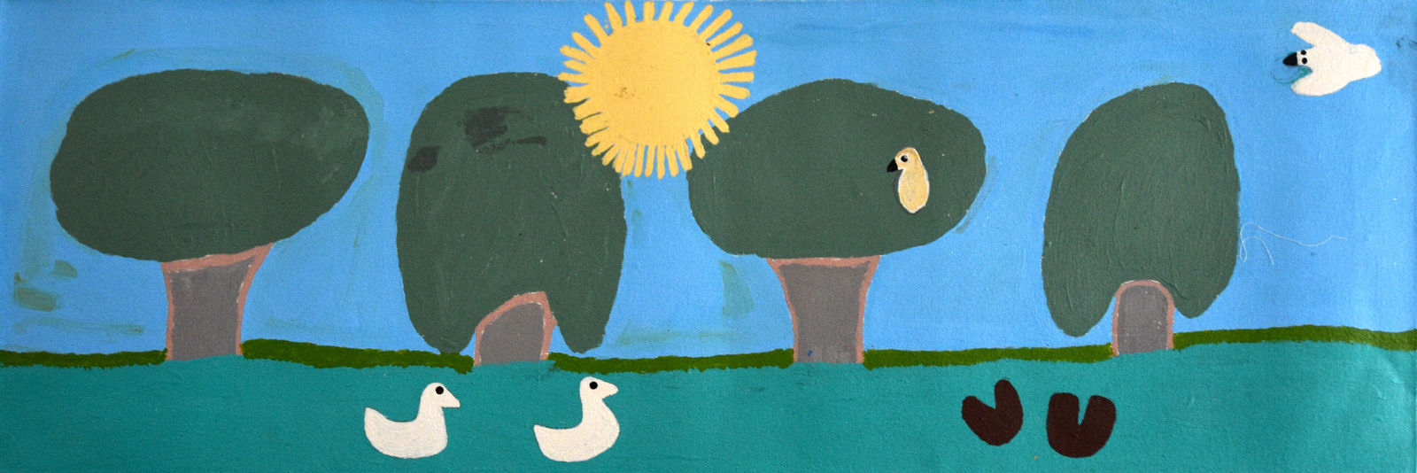 Nakamarra (Susannah) Nelson, Trees and Birds, 2021